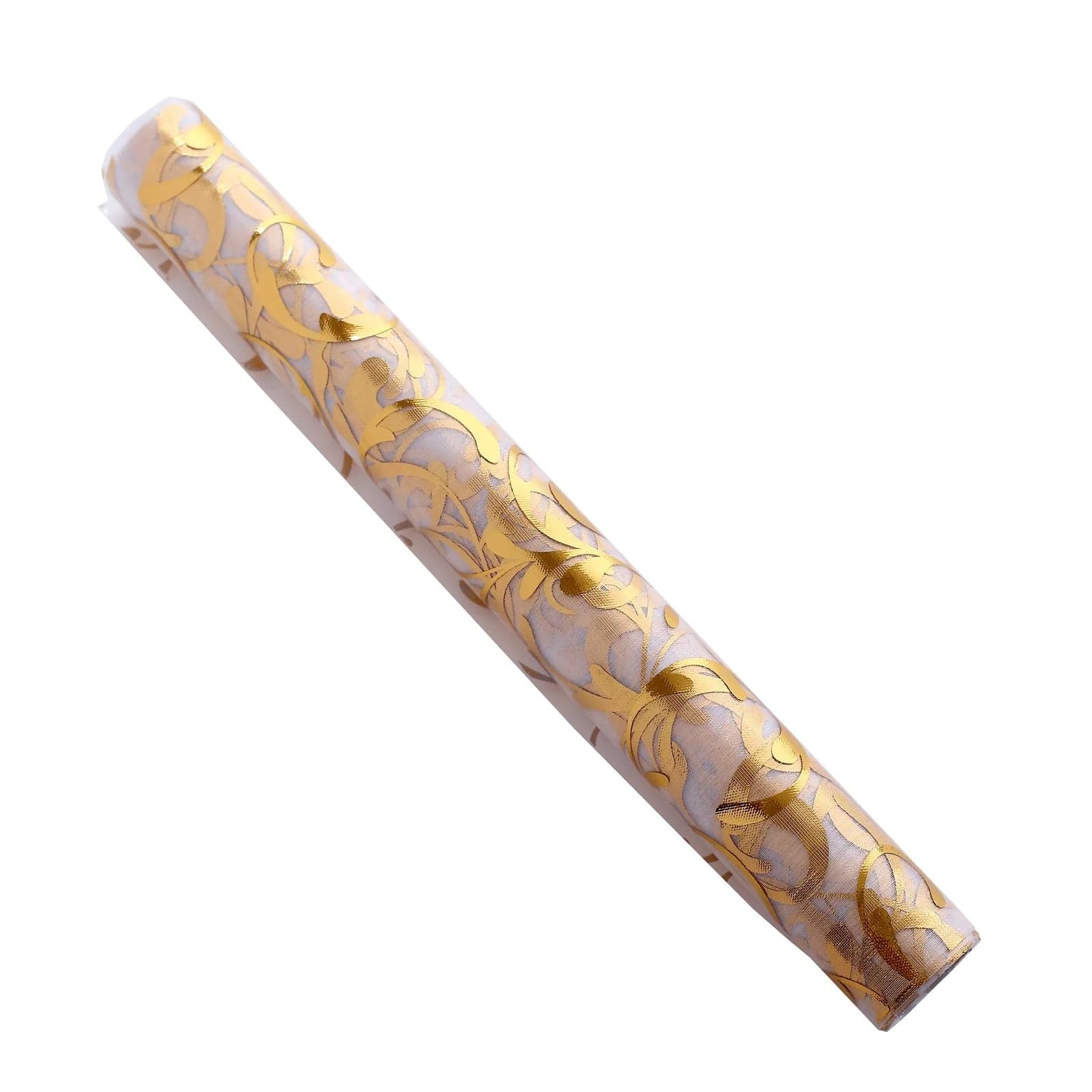 12-Pack 108-Inch Sheer Organza Table Runners with Embossed Floral Pattern - Elegant Wedding, Party & Banquet Decorations for Dining Tables