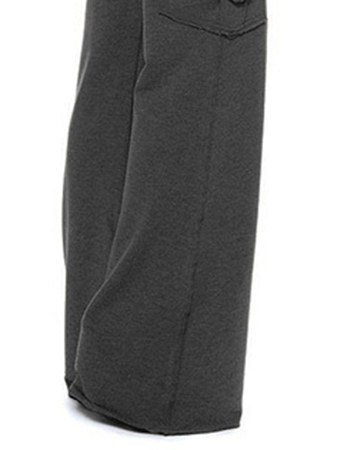 Stylish Mid Waist Pants with Pockets for Women - Comfortable High-Rise Trousers for Work, Travel & Casual Wear