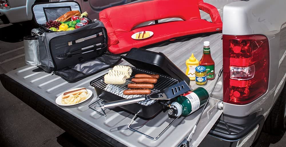 Vulcan All-in-One Portable Cooler and BBQ Grill Combo for Outdoor Tailgating, Camping, and Picnics