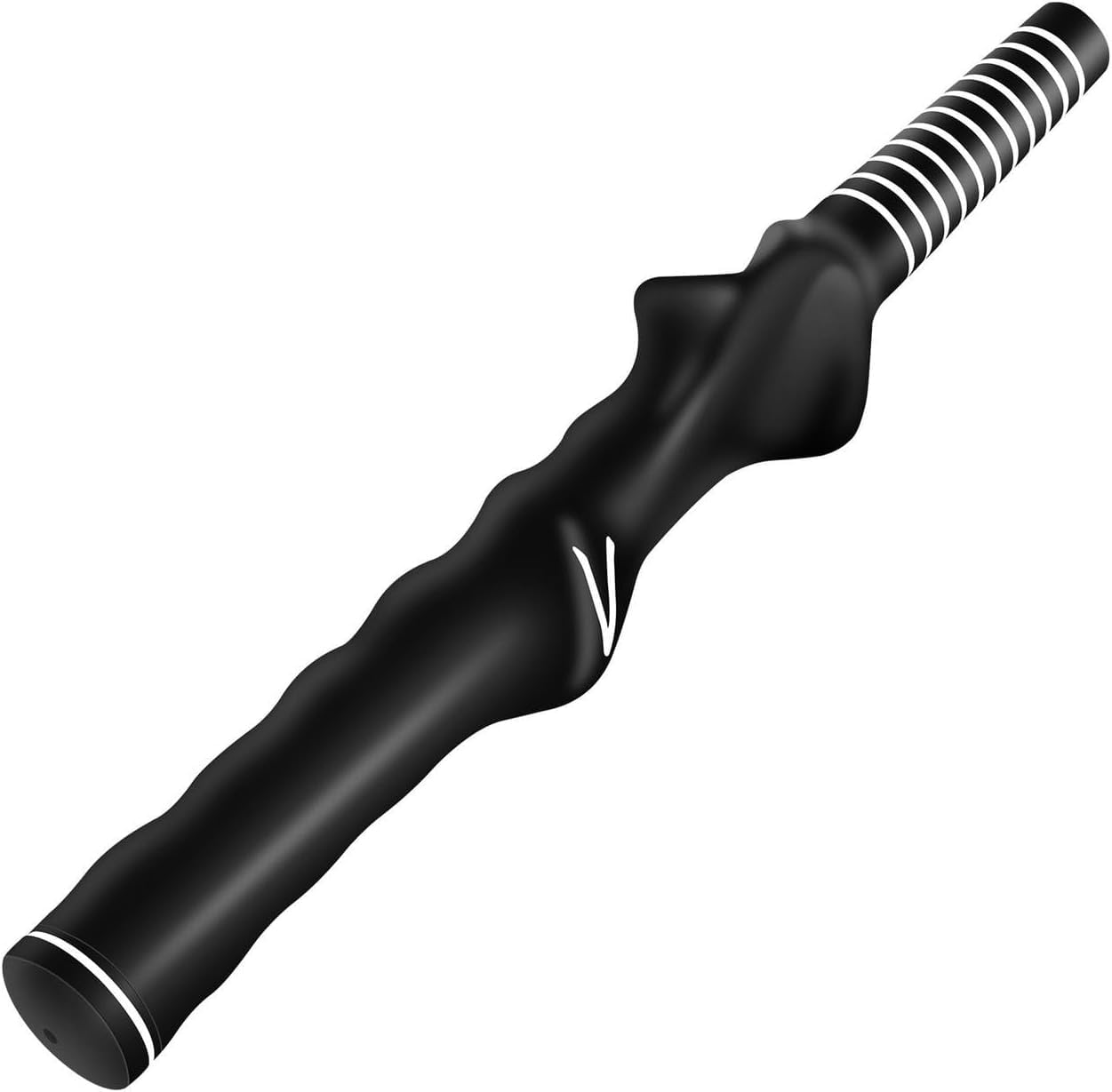 1Pcs Right Hand Golf Grip Trainer - Improve Hand Positioning & Swing Accuracy | Lightweight RH Golf Swing Trainer with Anti-Slip Molded Design | Perfect for Driving Range Practice & Golf Training (Black)