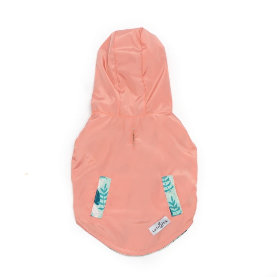 Lucy&Co Reversible Dog Raincoat - Waterproof & Breathable Pet Jacket for Small to Large Dogs, Mint Green - Perfect for Outdoor Walks, Hiking & Rainy Day Adventures