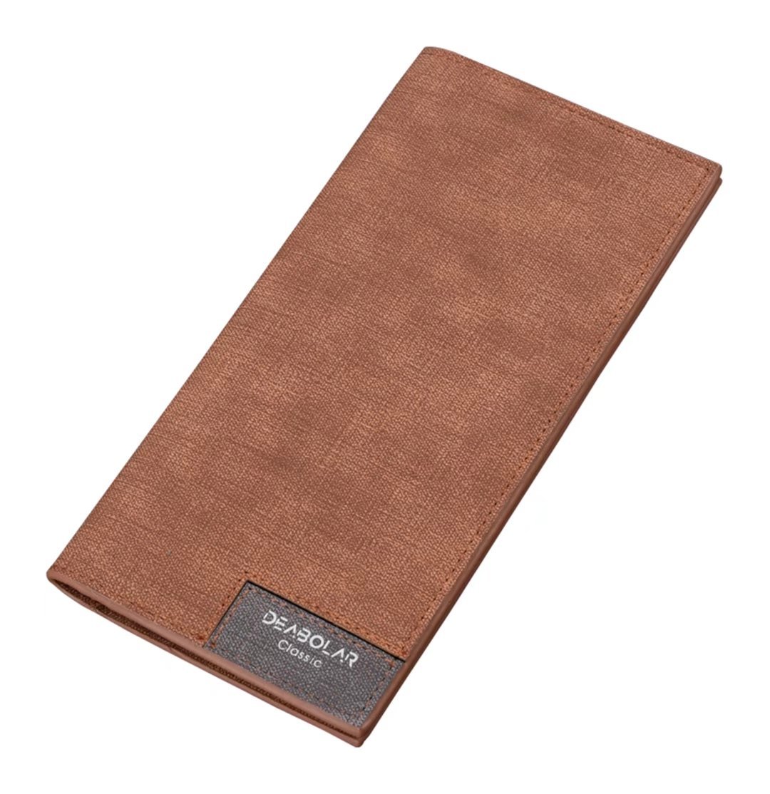 Slim Leather Bifold Wallet for Men - RFID Blocking Credit Card Holder & ID Organizer with Checkbook Slot | Perfect for Business, Travel, and Everyday Use