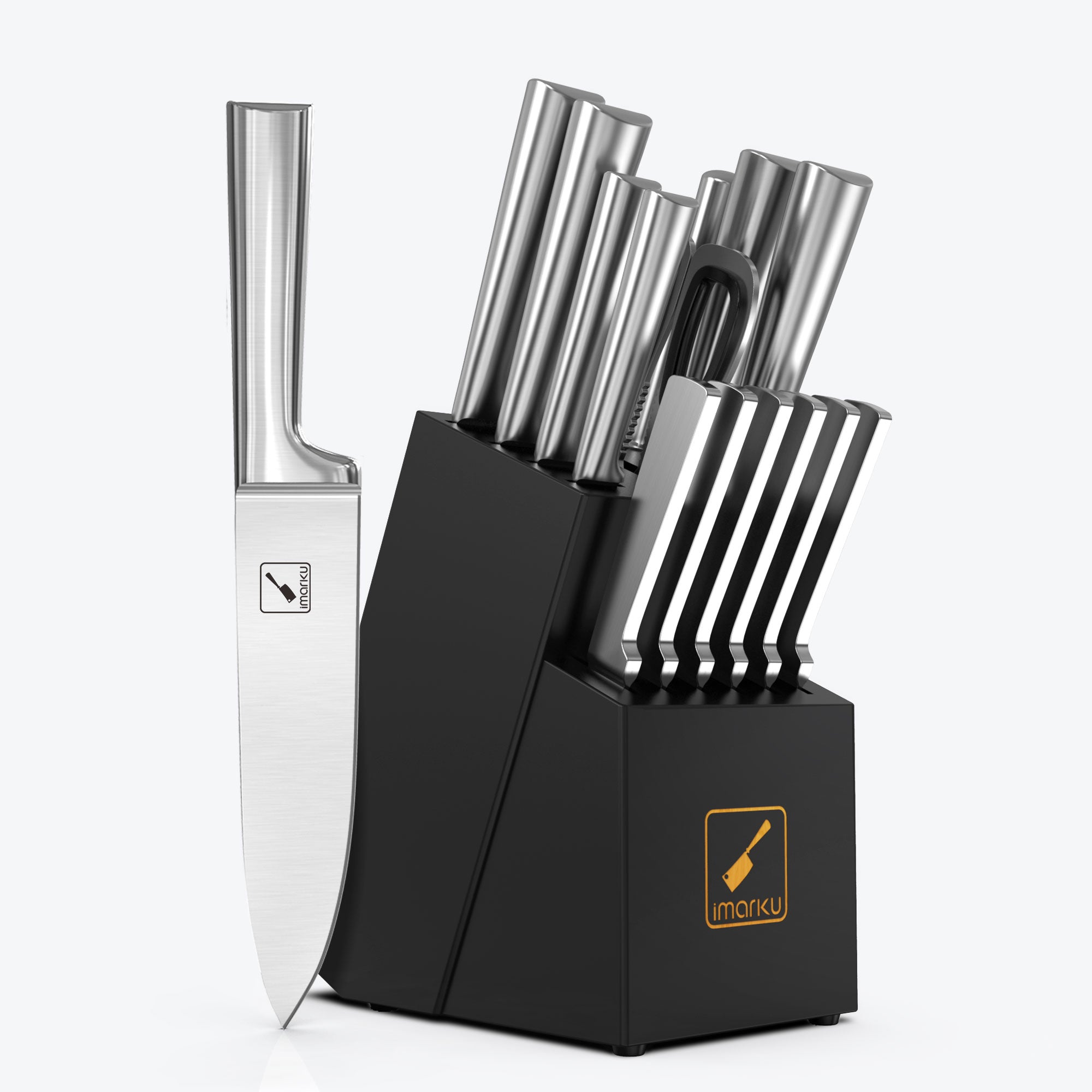 15-Piece Japanese High Carbon Stainless Steel Kitchen Knife Set - Professional Chef Knives for Cooking, Slicing, Dicing - Perfect for Home Kitchens & Culinary Gifts