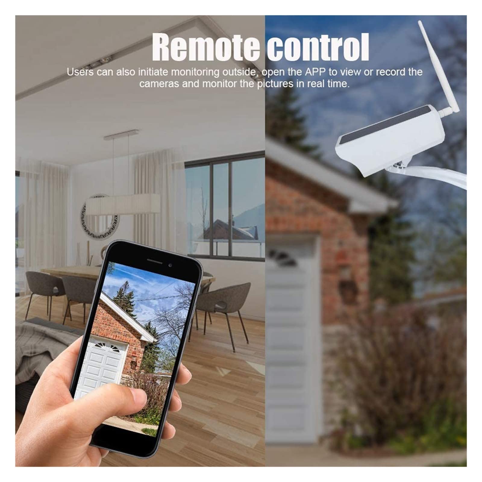 SilteD 5MP Solar Security Camera Outdoor - WiFi Wireless Smart Home Surveillance, IP66 Waterproof, 2MP Solar Powered Battery Camera (No Battery Included) - Perfect for Backyard, Garage & Property Monitoring