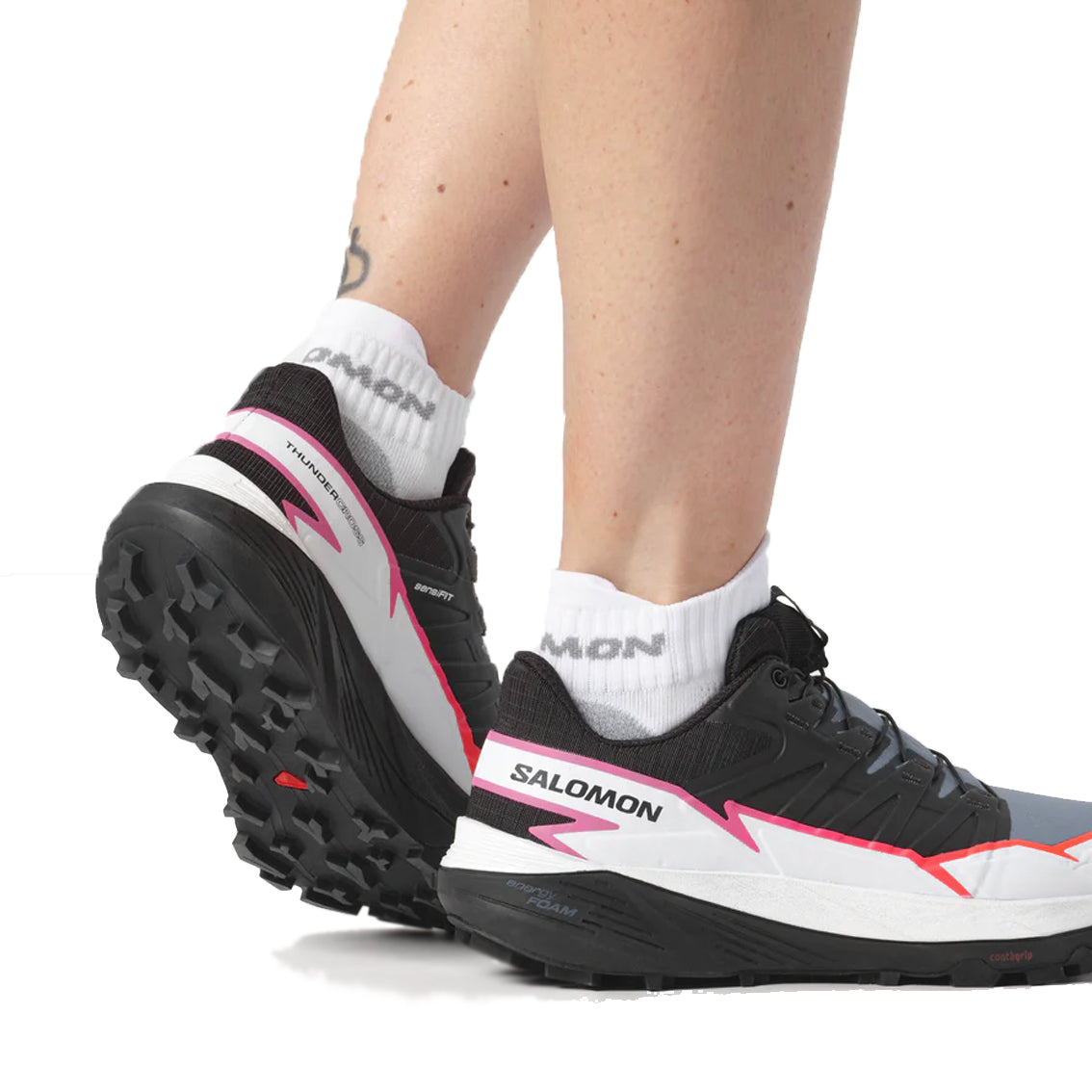 Women's Salomon Thundercross Waterproof Hiking Shoes - Lightweight Trail Running Shoes for Women with Grip & Comfort - Perfect for Outdoor Adventures, Mountain Climbing & Daily Wear