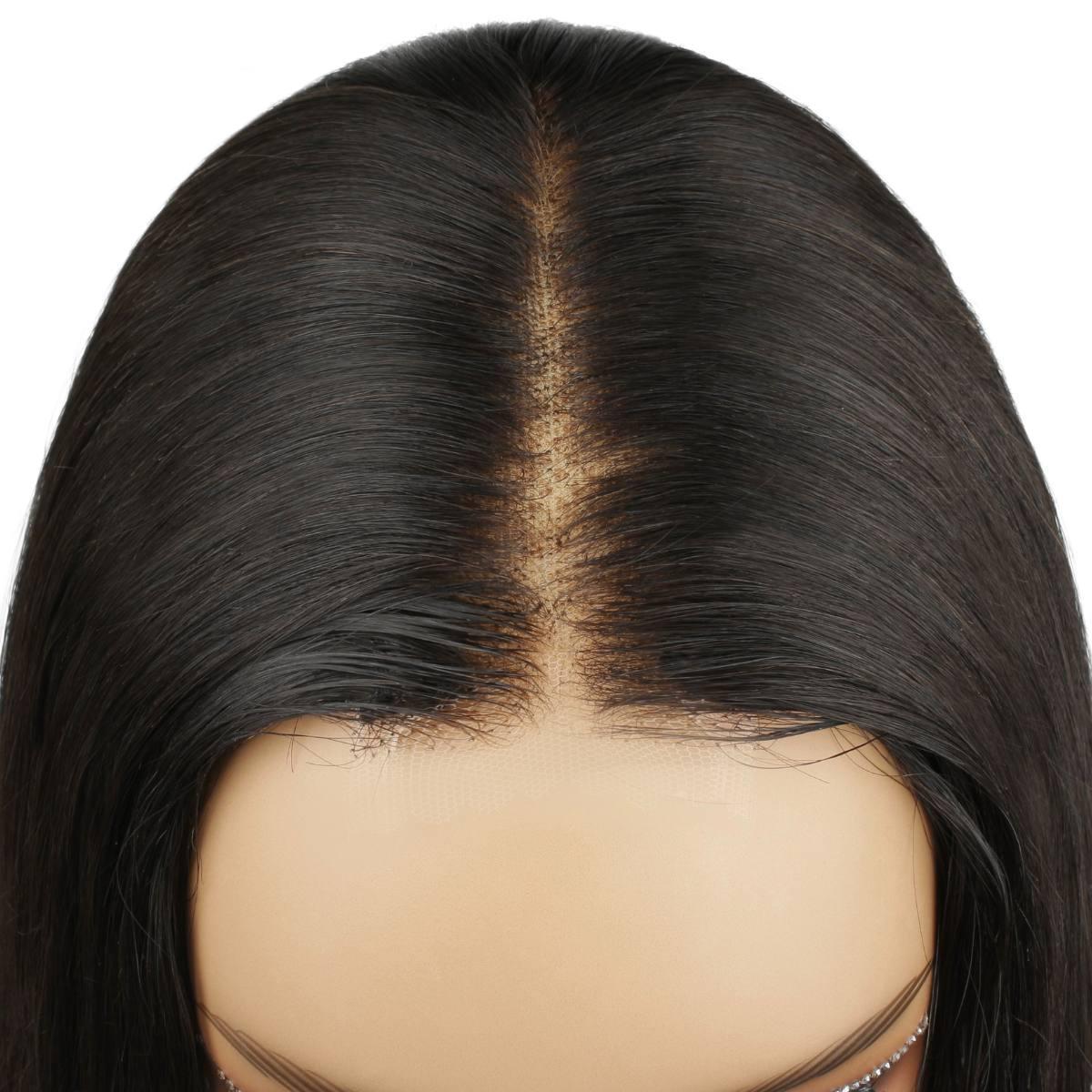 Straight 2x6 HD Lace Closure 100% Human Hair Glueless Wig - Natural Look & Comfortable Wear for Daily Use, Parties & Special Occasions