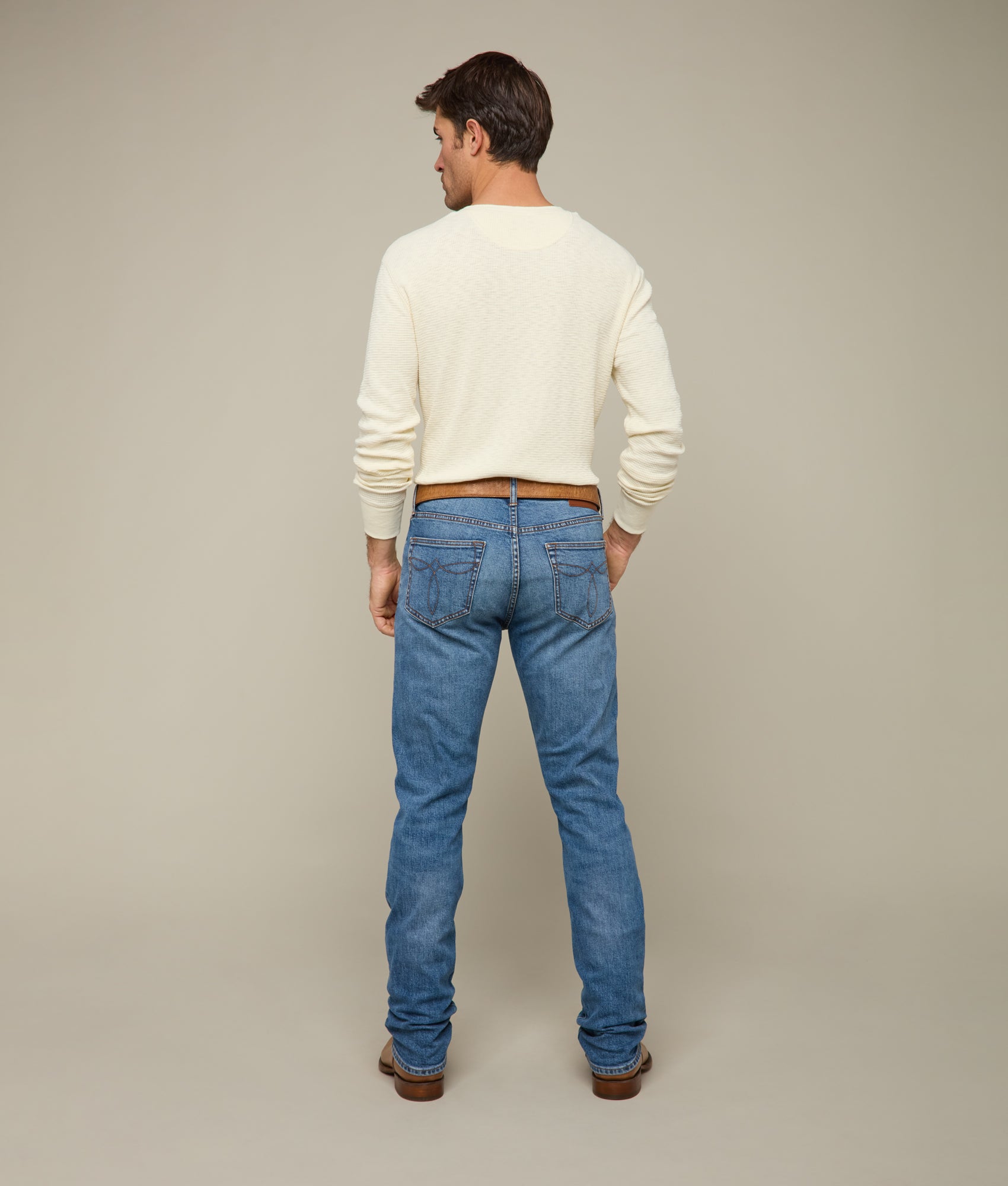 Jesse Men's Slim Straight Fit True Blue Denim Jeans - Perfect for Casual Wear, Office & Everyday Outfits