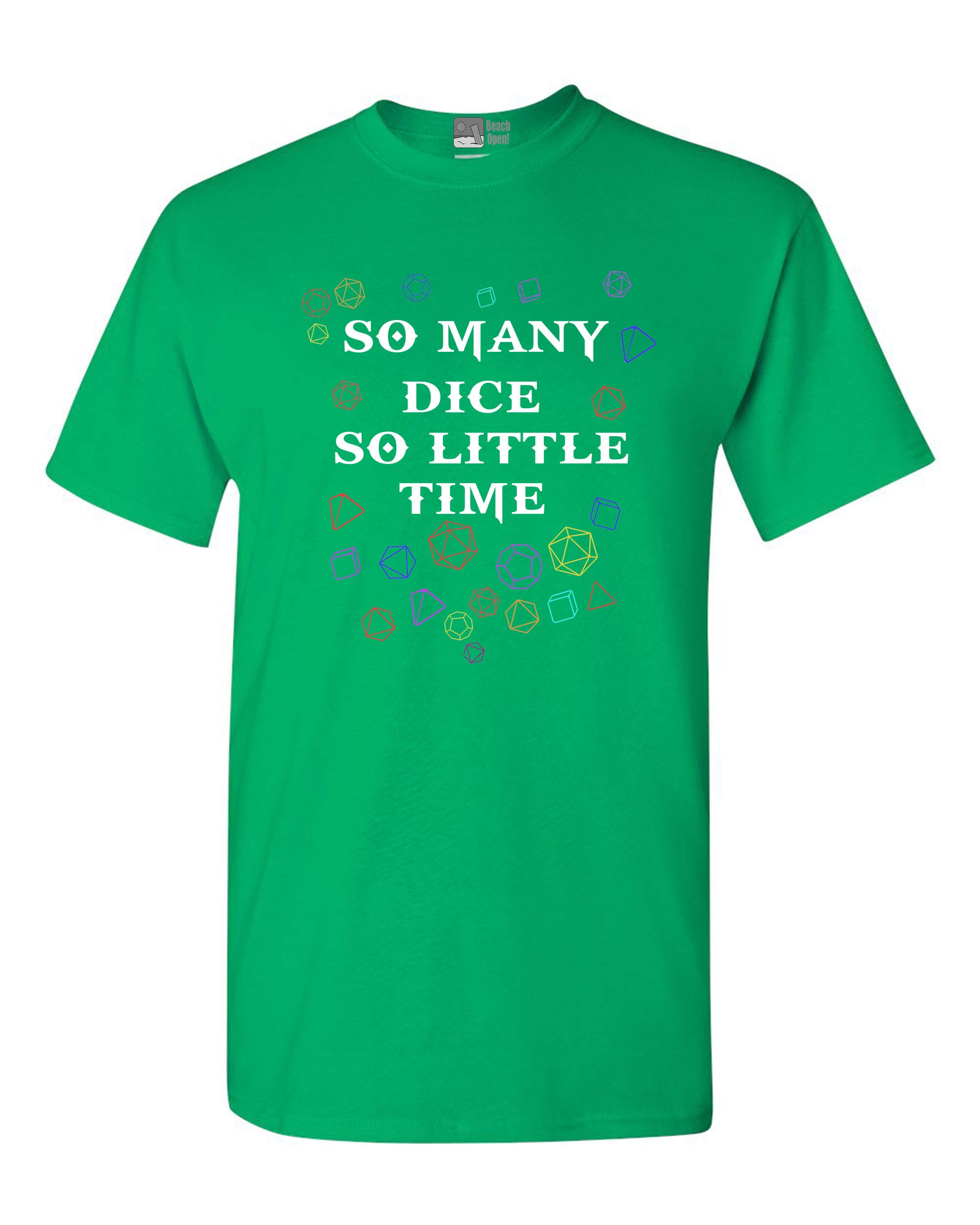 Funny Gaming Dice T-Shirt for Adults - Cool Board Game & RPG Enthusiast Tee - Perfect for D&D, MTG, and Tabletop Gaming Nights
