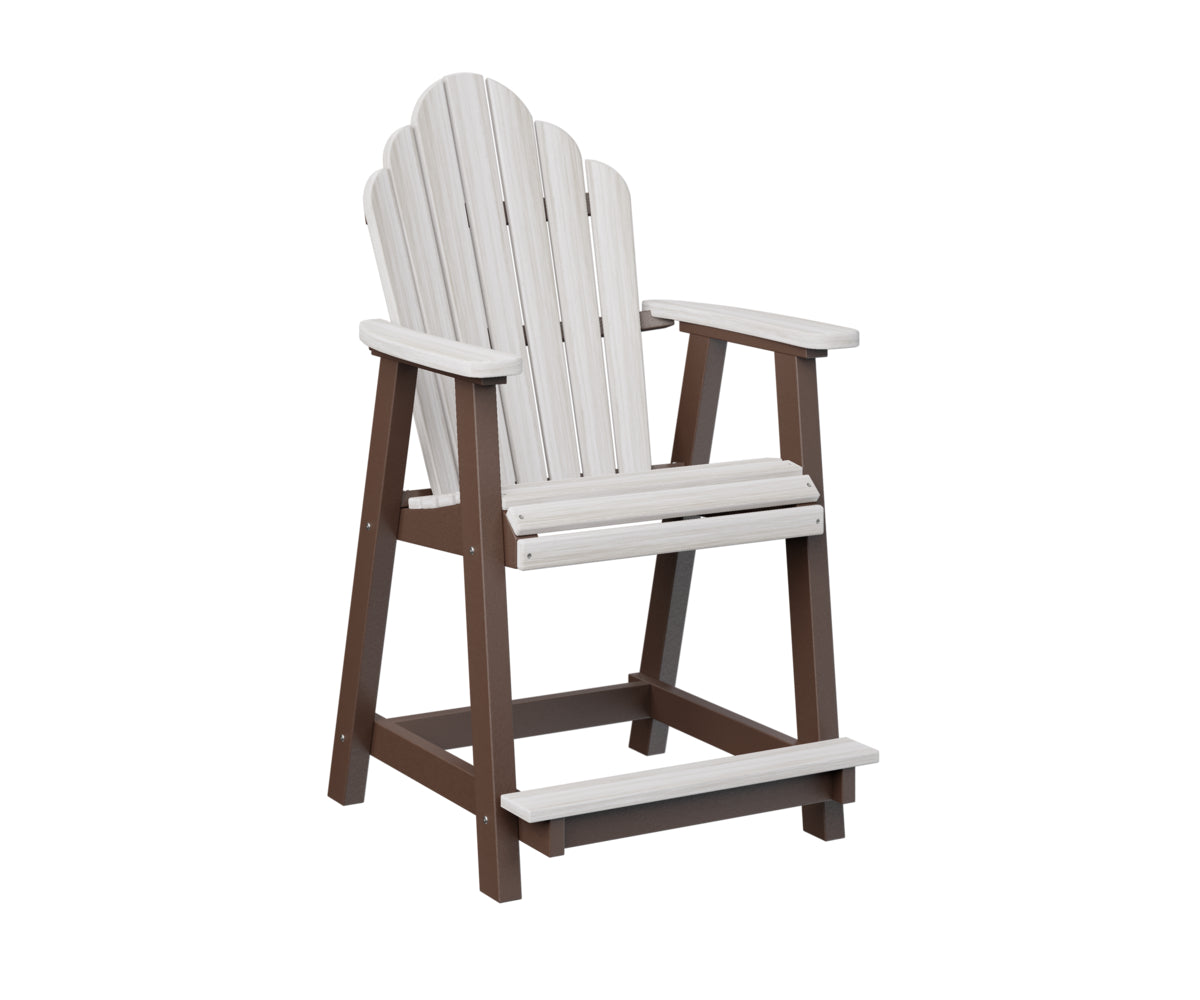Berlin Gardens Cozi Back Counter Chair - Stylish & Comfortable Bar Stool for Kitchen Island, Breakfast Nook & Home Bar - Perfect for Indoor Dining & Entertaining