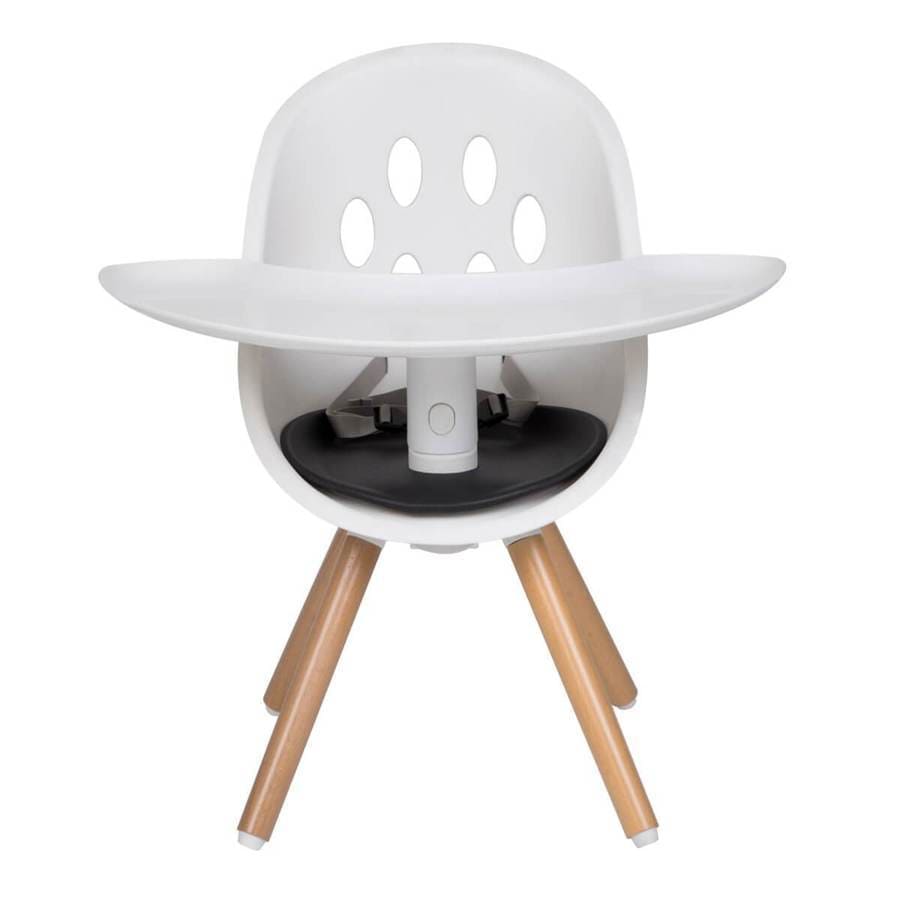 Phil&Teds Poppy Wooden High Chair - Adjustable Baby Feeding Seat with Safety Harness & Tray - Perfect for Dining, Weaning & Family Mealtime