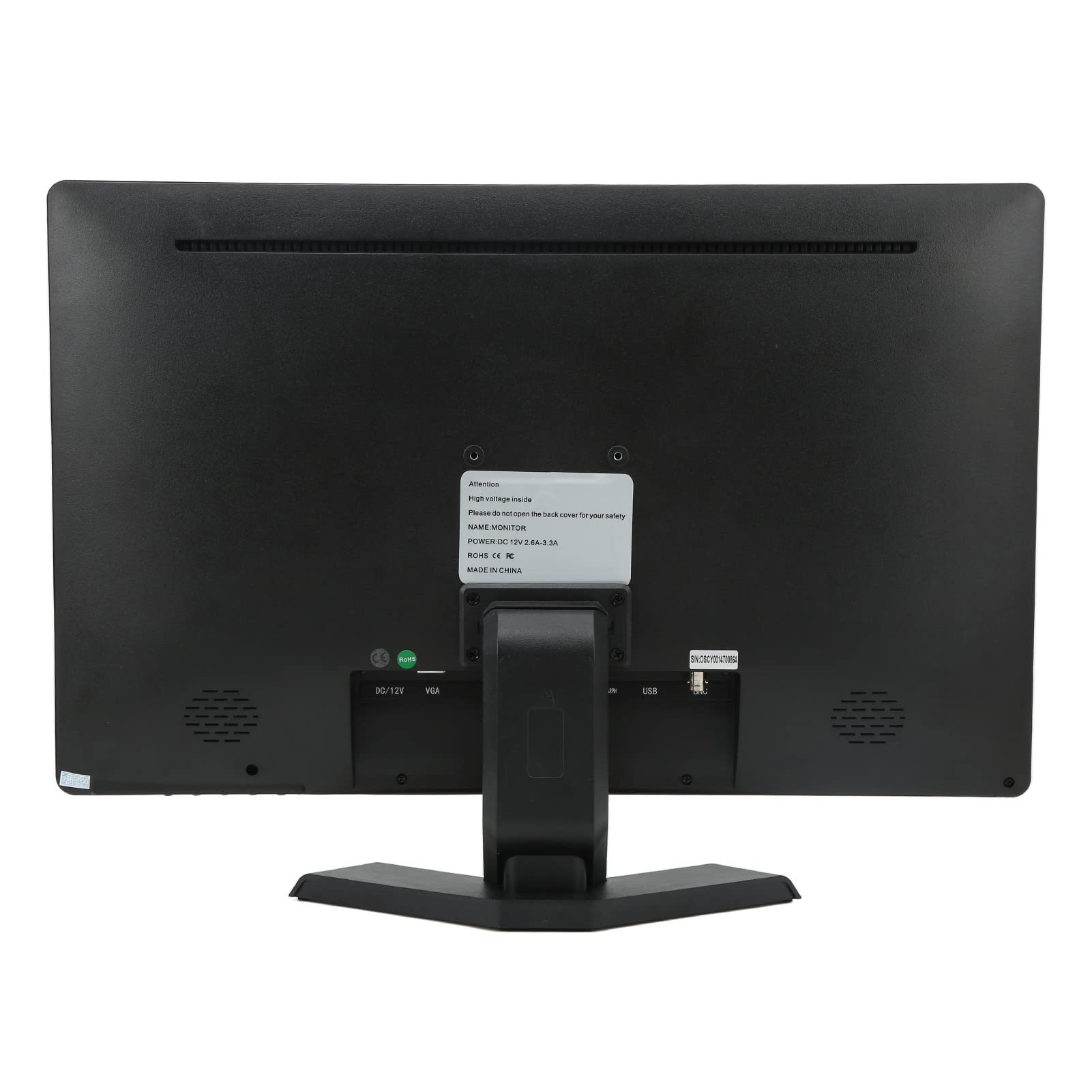 DPOFIRS 21.5 Inch Full HD 1080p LED Computer Monitor - 16:9 Aspect Ratio, 60Hz Refresh Rate with VGA/AV/BNC/USB/DC Ports, Built-in Speakers & Remote Control - Ideal for Home Office, Gaming & Digital Signage (US Plug)