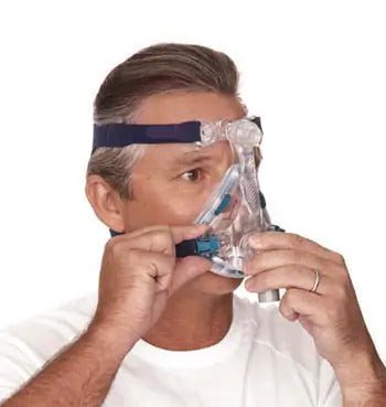 Full Face Health Support Mask with Adjustable Headgear for Sleep Apnea & Snoring Relief - Ideal for CPAP Therapy & Nighttime Comfort