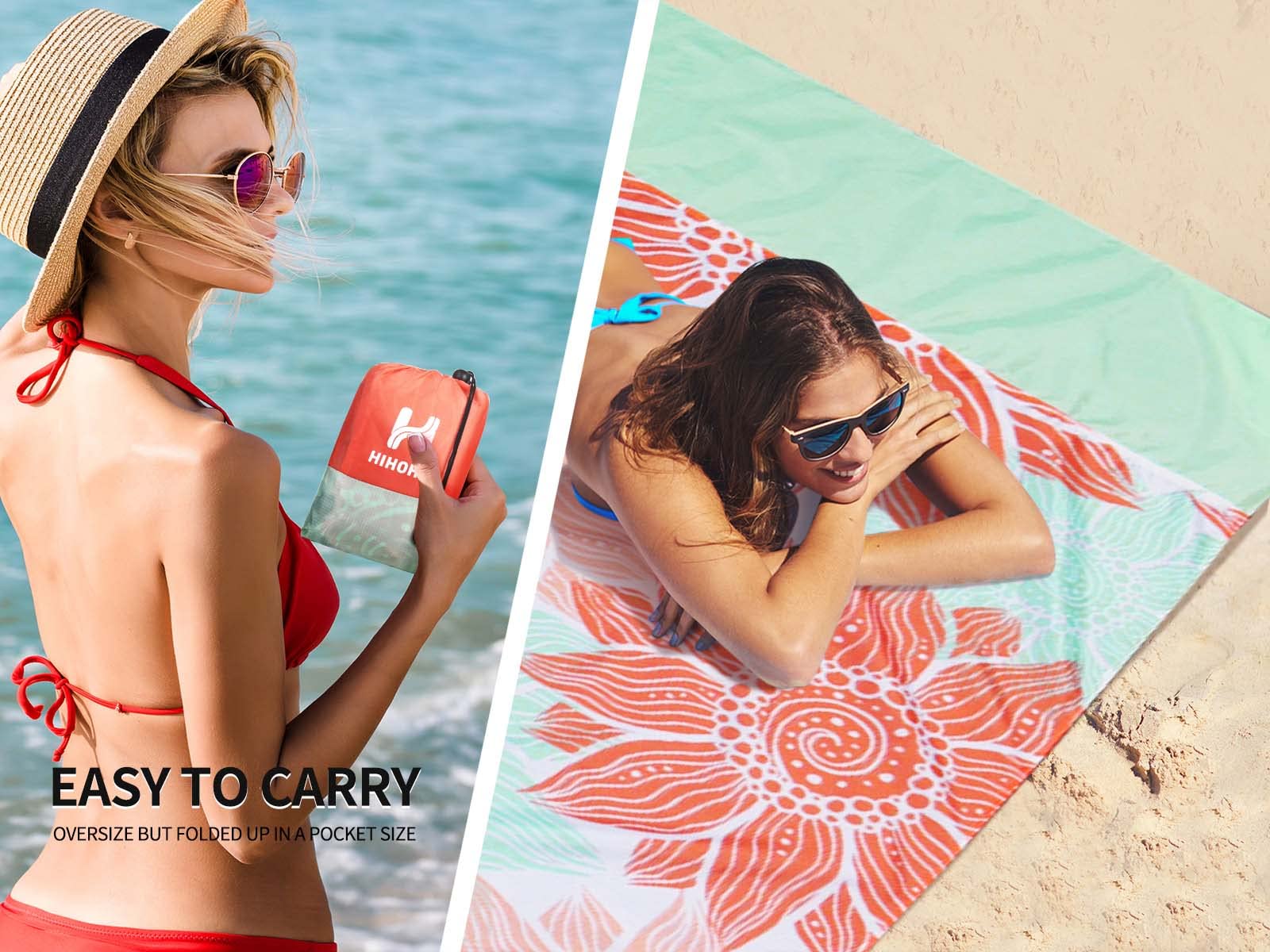 **Waterproof Sandproof Extra Large Beach Blanket 79