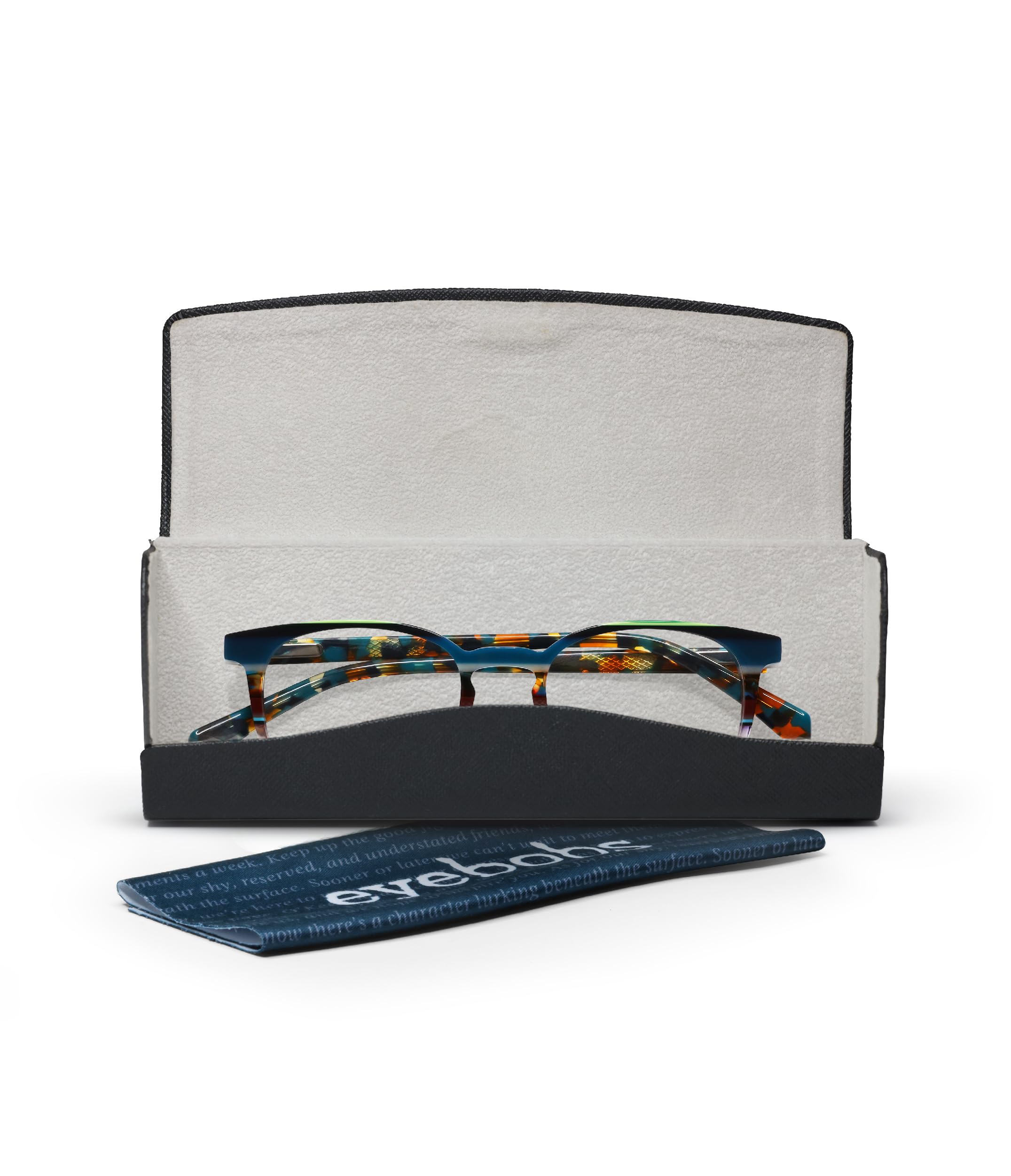 eyebobs Boardroom Premium Reading Glasses for Men & Women - Square Frame for Average Faces (0.0x-4.0x) - Ideal for Office Work, Reading & Computer Use