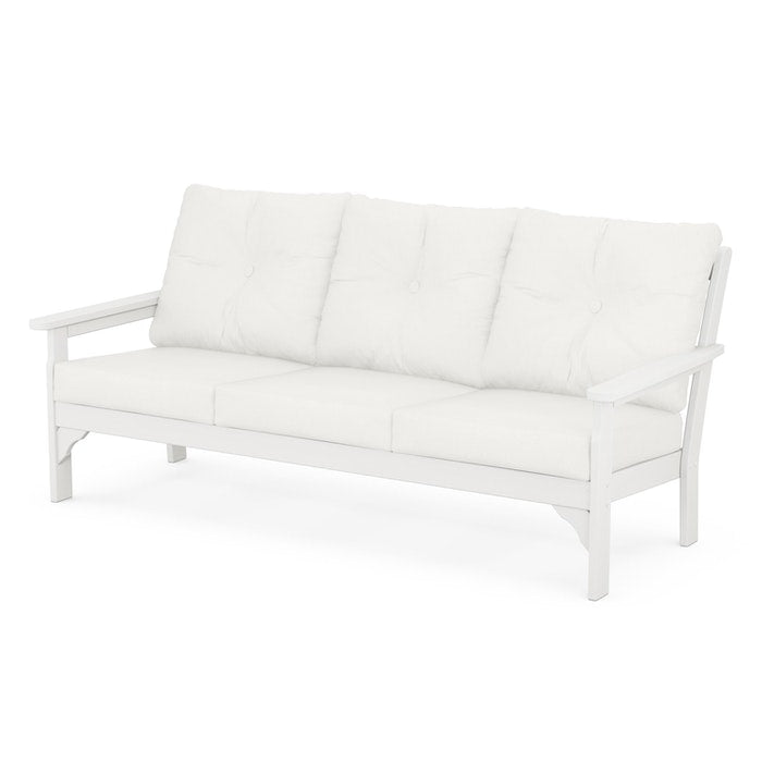 POLYWOOD Vineyard Deep Seating Sofa - Durable Outdoor Furniture for Patio, Poolside & Garden Relaxation