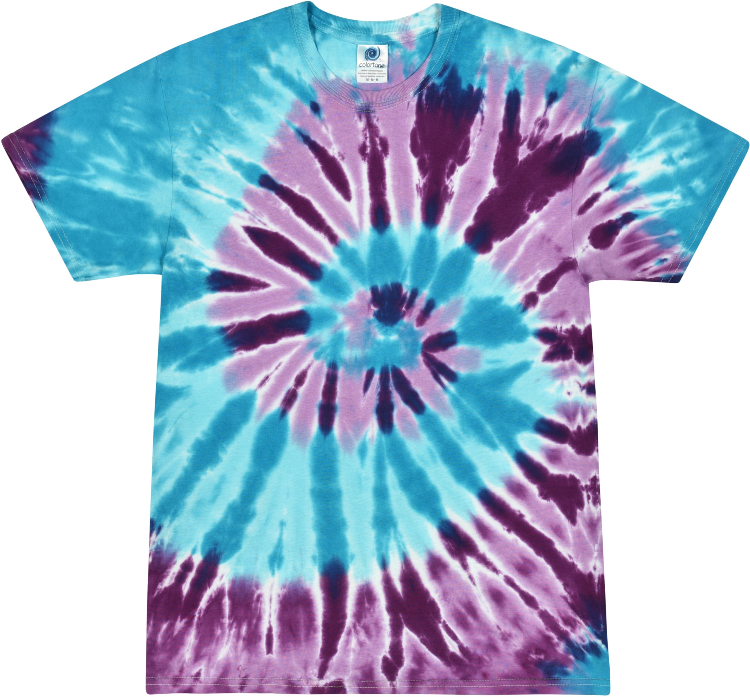 Vibrant Colortone Tie Dye T-Shirts for Men & Women | Unisex Short Sleeve Cotton Tees | Perfect for Summer Festivals, Beach Parties & Casual Wear