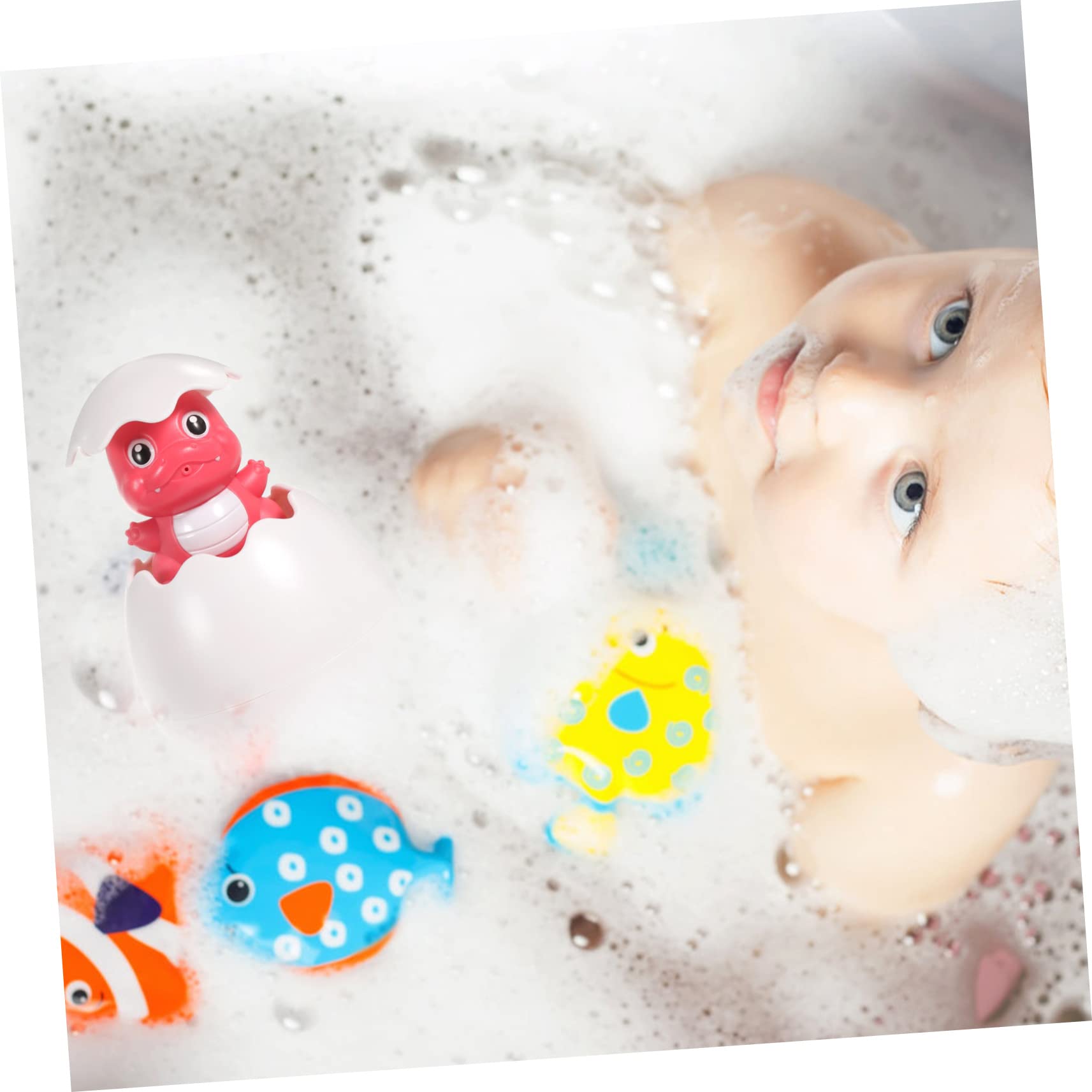 LALADEFIEE 3-Piece Bathtub Toys Set - Floating Bath Rinser & Foam Eggs for Kids, Fun Bath Time Sensory Play for Toddlers & Babies - Perfect for Bathtime, Pool, and Sensory Water Play Activities