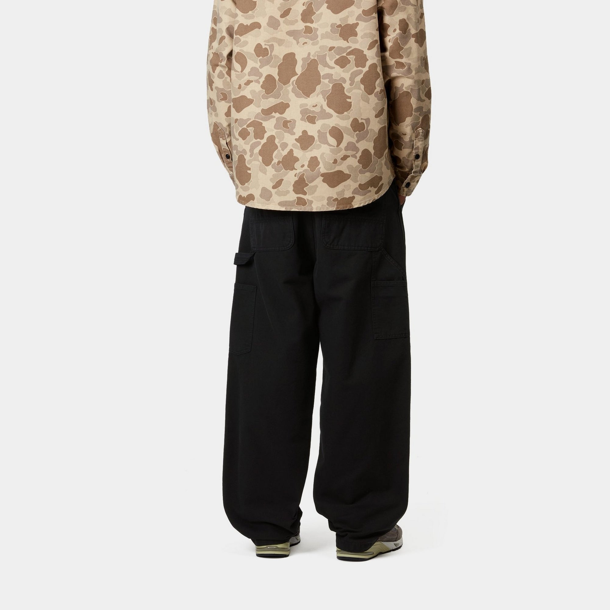 OG Single Knee Canvas Pants | Black Stone Washed | Workwear, Outdoor Activities & Casual Street Style