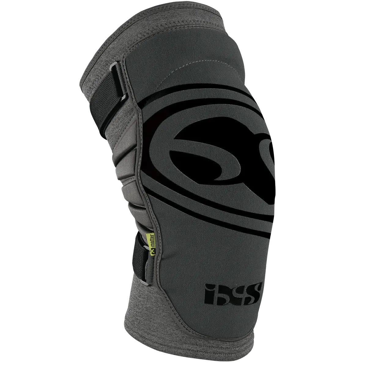 IXS Carve EVO+ Knee Guard Grey Size L - Protective Mountain Bike Gear for Men & Women - Perfect for Downhill, Trail Riding & BMX Cycling