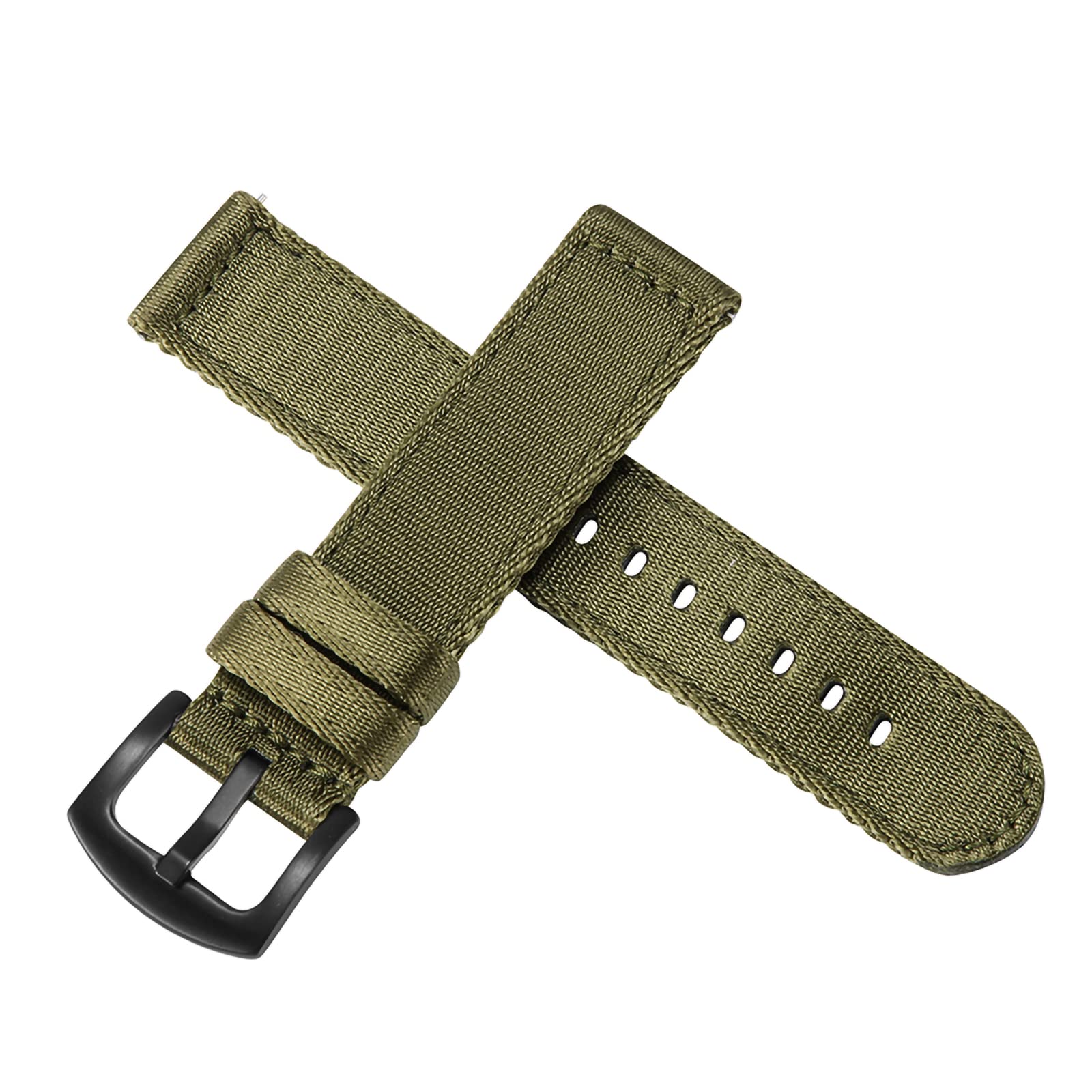 WOUKUP Military Quick Release Nylon Watch Bands - Premium Seat Belt Material Strap 18mm 20mm 22mm - Durable Unisex Watchband for Men & Women - Perfect for Outdoor, Sports & Casual Wear