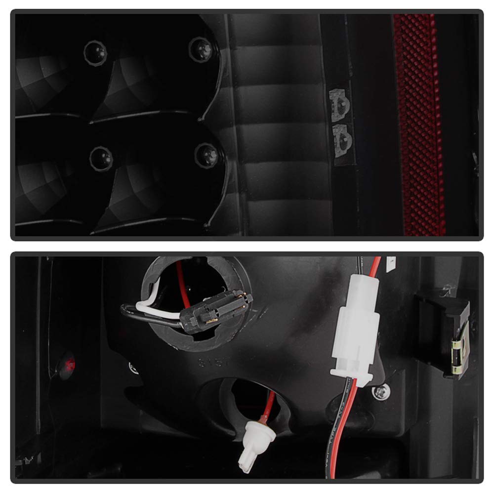 ACANII LED Tail Lights for 2002-2006 Cadillac Escalade ESV - Smoke Black Pair (Driver & Passenger Side) - Enhanced Visibility & Style for Night Driving and Custom Car Upgrades