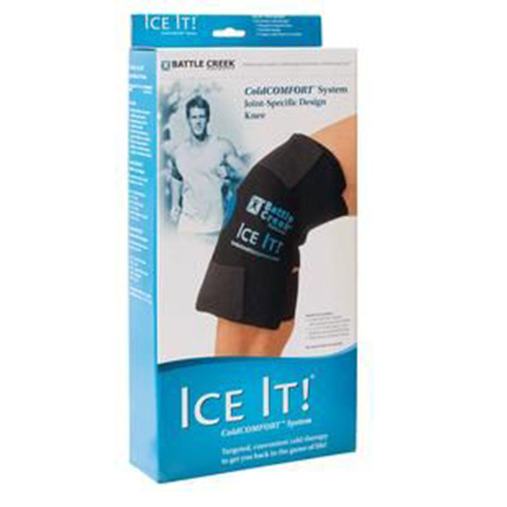 Battle Creek Ice It! ColdCOMFORT Cold Therapy Knee Wrap - Reusable Gel Ice Pack for Knee Pain Relief, Swelling & Recovery - Perfect for Post-Surgery, Arthritis, Sports Injuries & Daily Pain Management