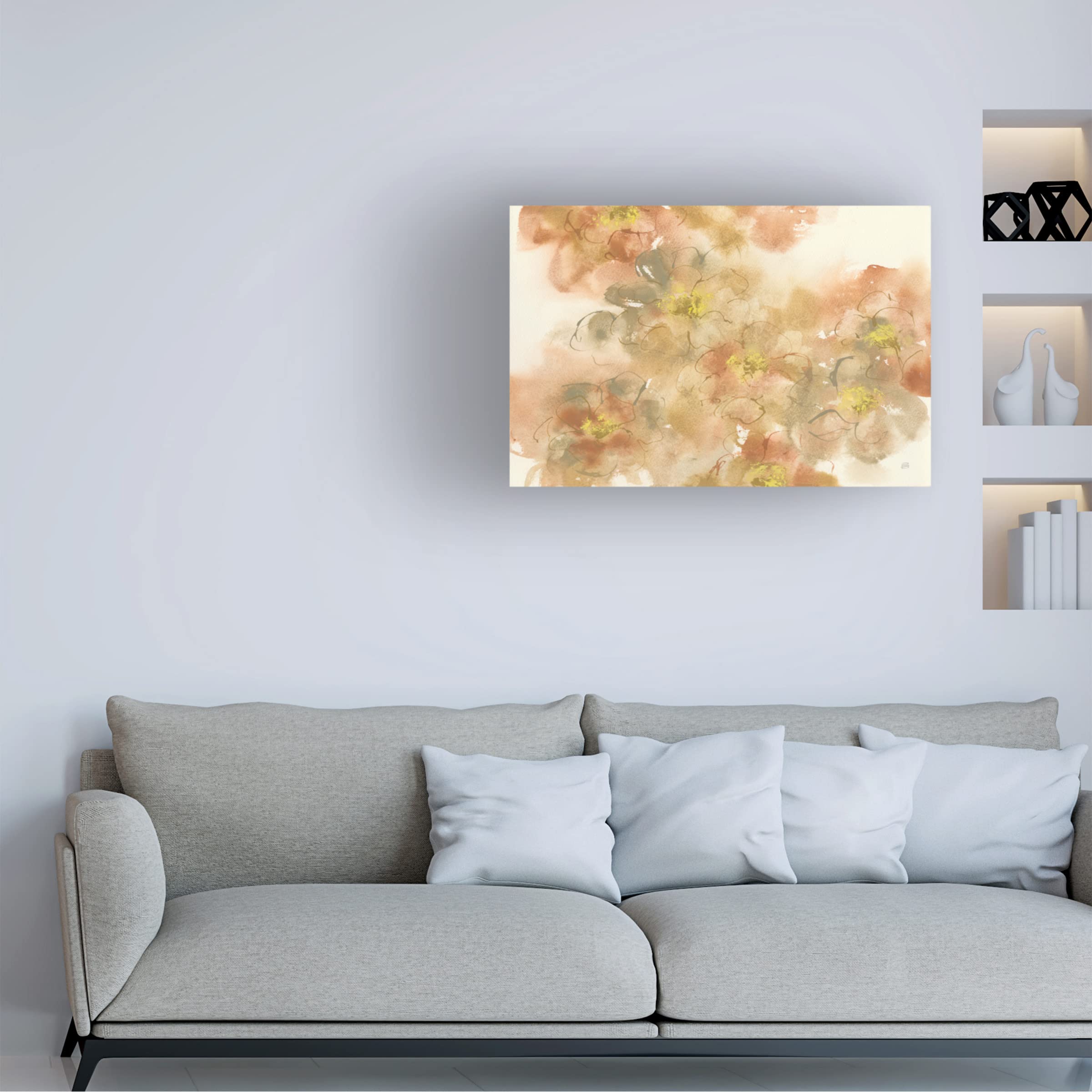 Trademark Fine Art 'Earthly Freesia' Floral Canvas Wall Art by Chris Paschke - Perfect for Living Room, Bedroom & Office Decor
