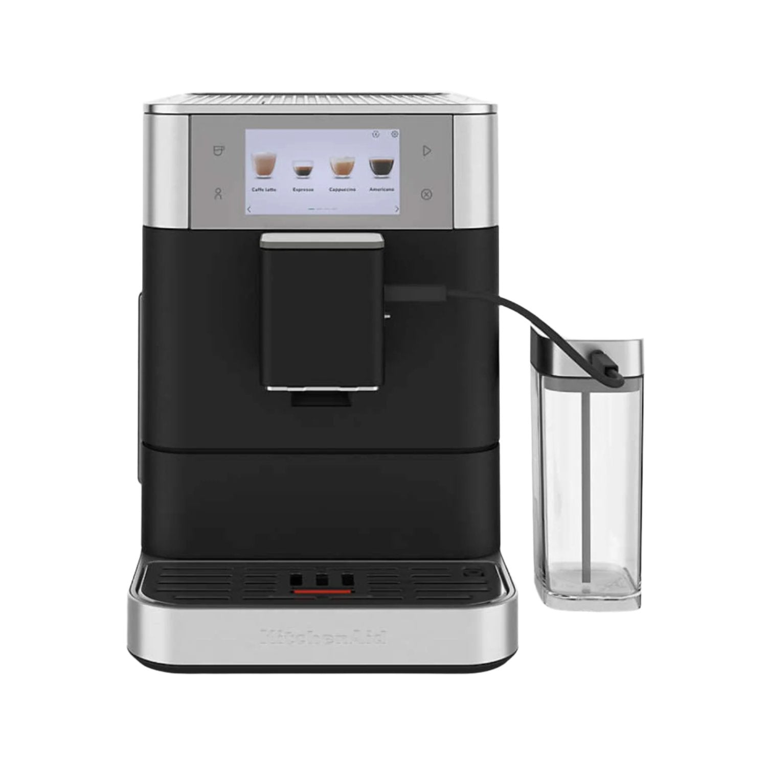 KitchenAid KF8 Fully Automatic Espresso Machine with Milk Frother - Stainless Steel Black (KES8558BK) for Home Barista & Coffee Lovers - Perfect for Espresso, Cappuccino & Latte Making