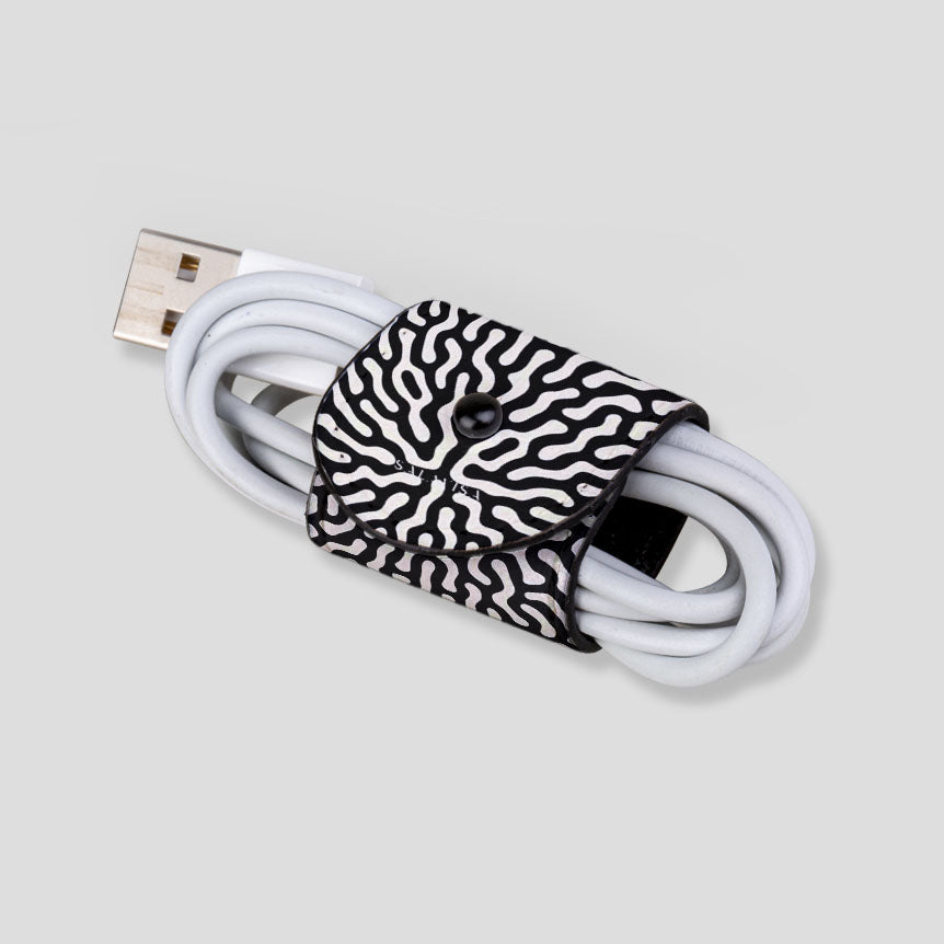 Black & White Tweed EcoWrap Cord - Sustainable Fashion Accessory for Women | Perfect for Winter Scarves, Shawls & DIY Crafts