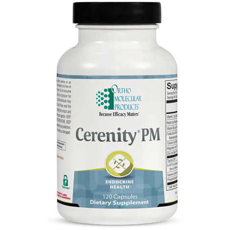 OrthoMolecular Products Cerenity® PM - Natural Sleep Aid Supplement with Melatonin & L-Theanine for Relaxation & Stress Relief - Perfect for Nighttime Use, Travel & Jet Lag Recovery