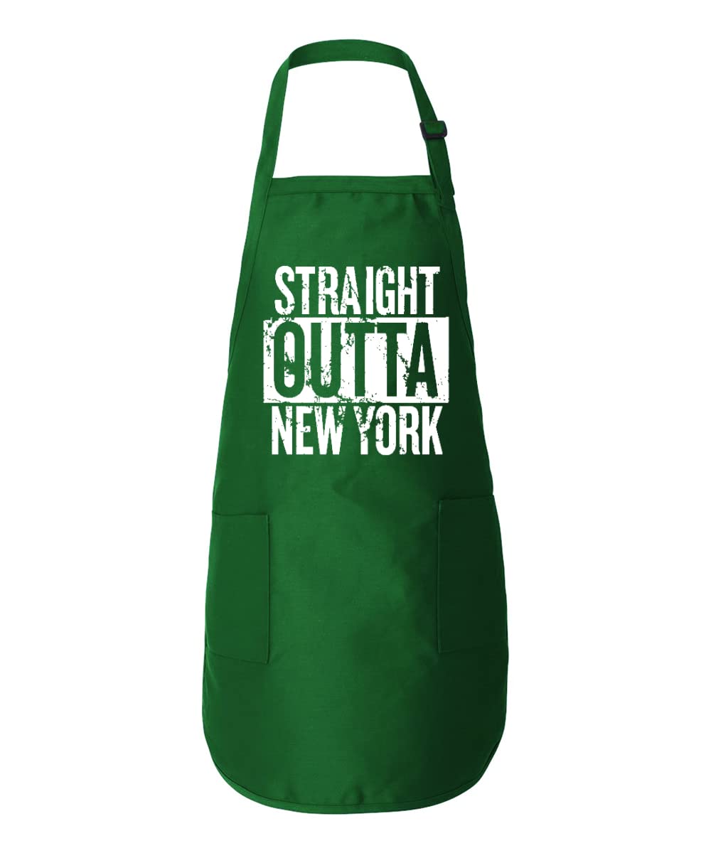 Wild Bobby Straight Outta Fan Fantasy Football Apron for Men - Sports Graphic BBQ Apron with Pockets - Perfect for Game Day Grilling & Tailgating Parties