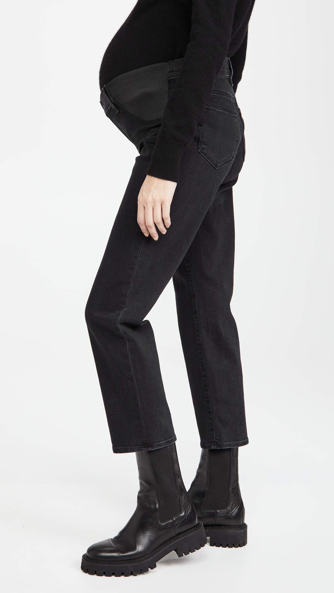 PAIGE Women's Noella Straight Maternity Jeans - Comfortable Stretch Denim Pants for Pregnant Women | Perfect for Work, Casual Wear & Everyday Comfort