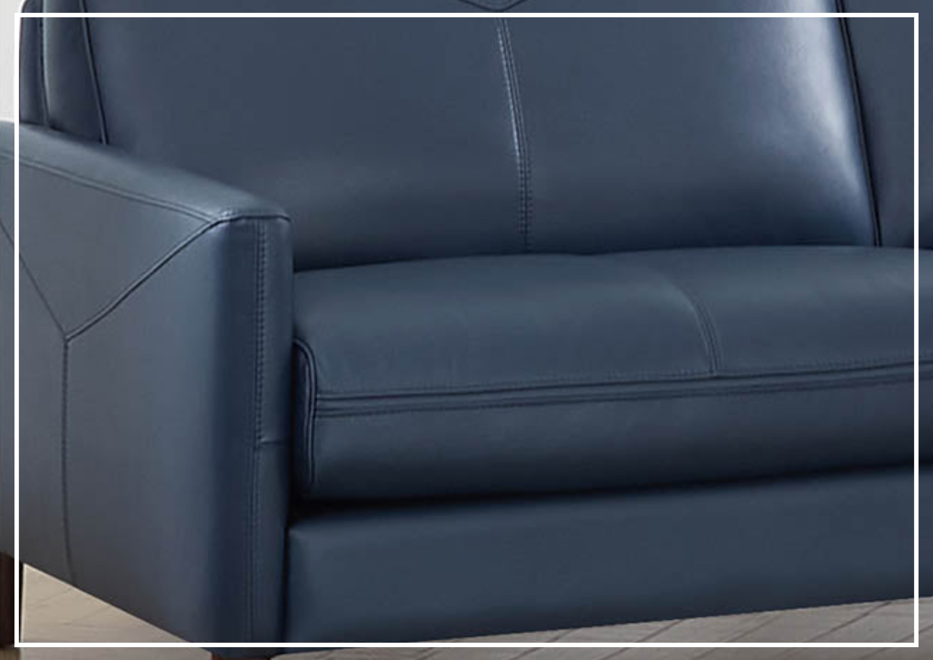Hydeline Yorkdale Genuine Leather Loveseat Sofa - 2-Seater Recliner Couch for Living Room, Home Theater & Office - Comfortable & Stylish Furniture for Small Spaces