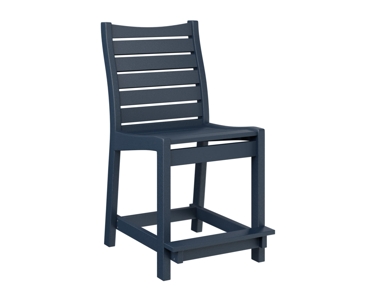Berlin Gardens Bristol Counter Chair - Stylish Bar Stool for Kitchen Island, Breakfast Nook & Outdoor Dining - Adjustable Height & Comfortable Seating