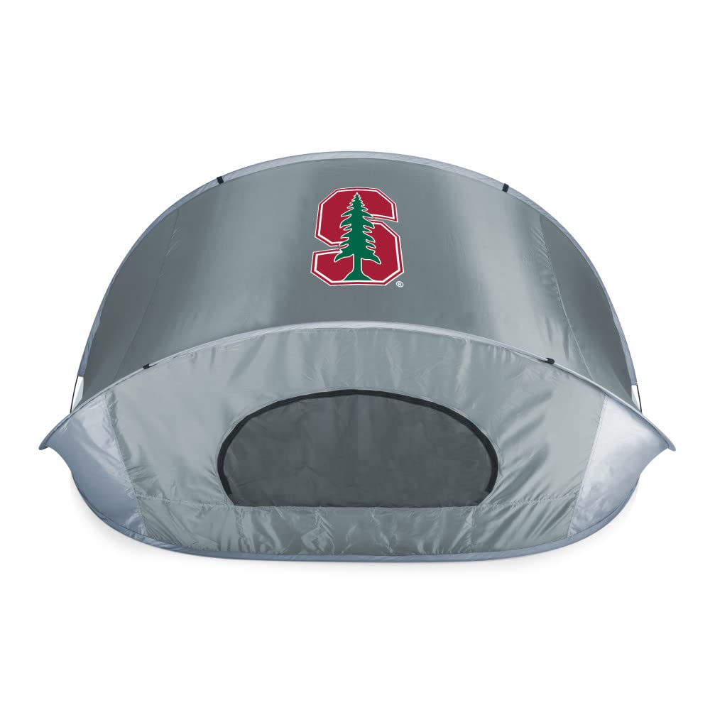 PICNIC TIME NCAA Georgia Tech Yellow Jackets Manta Portable Beach Tent - Pop Up Sun Shelter for Outdoor, Camping & Picnic (Gray with Black Accents) - Perfect for Beach, Park, Backyard & Sports Events