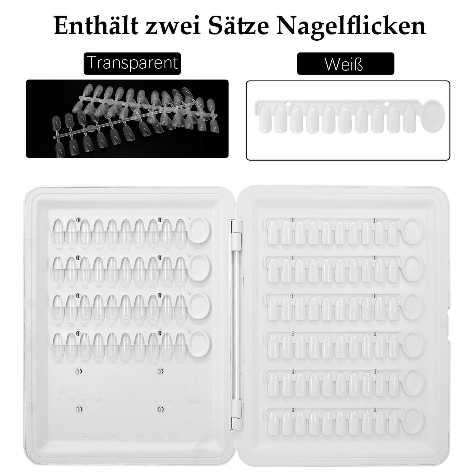 120-Slot Nail Polish Display Book with Transparent Tips - Professional Nail Art Presentation Stand for Salon & Home Use - Perfect for UV Gel & Nail Polish Organization