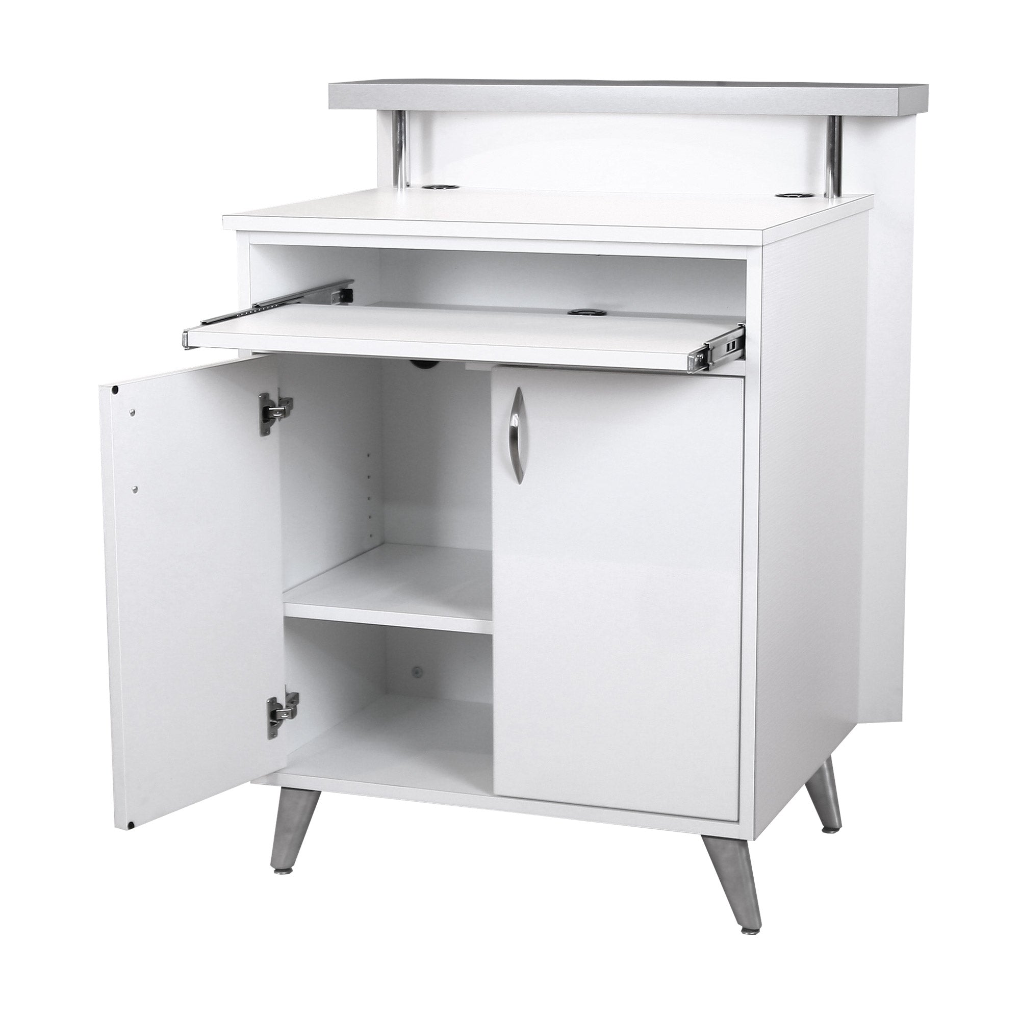Kurve Concierge Desk - Modern Reception Desk for Office & Hotel Lobby - Perfect for Corporate, Hospitality & Commercial Spaces