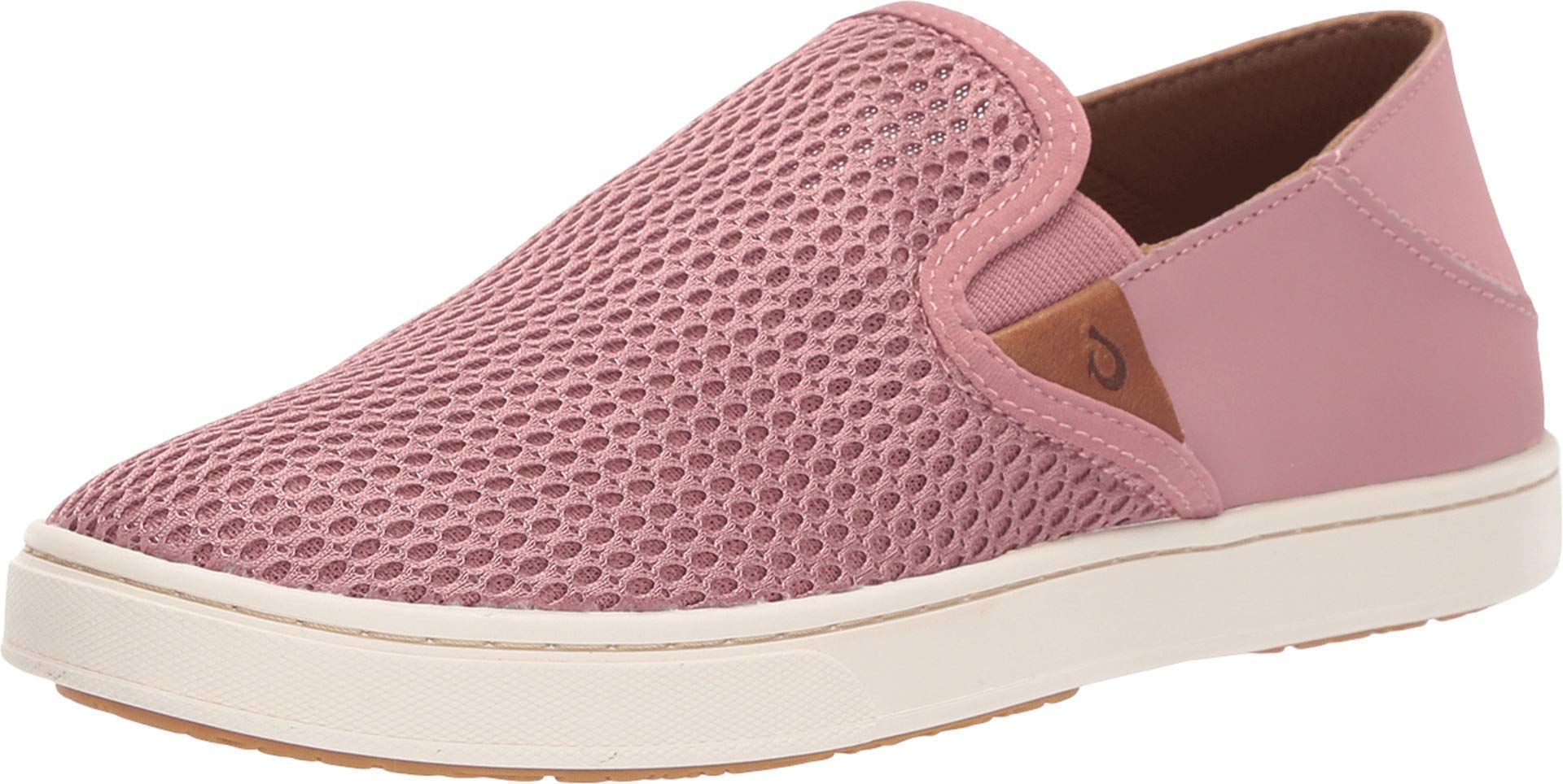 OLUKAI Pehuea Slip-On Shoes for Women - Comfortable Ash Rose & Ash Rose Color | Perfect for Beach, Travel & Casual Wear