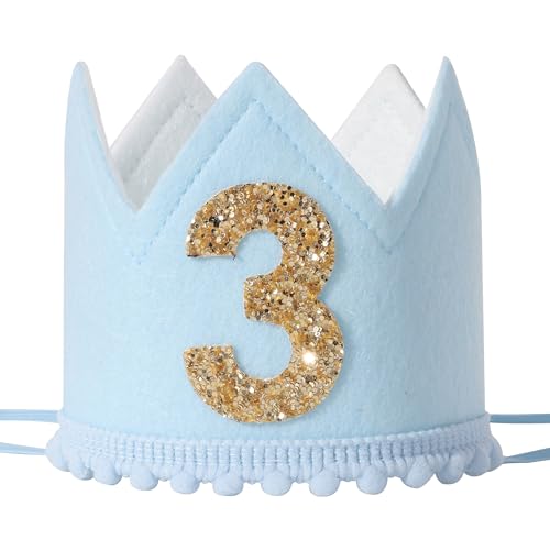 Boys 3rd Birthday Crown