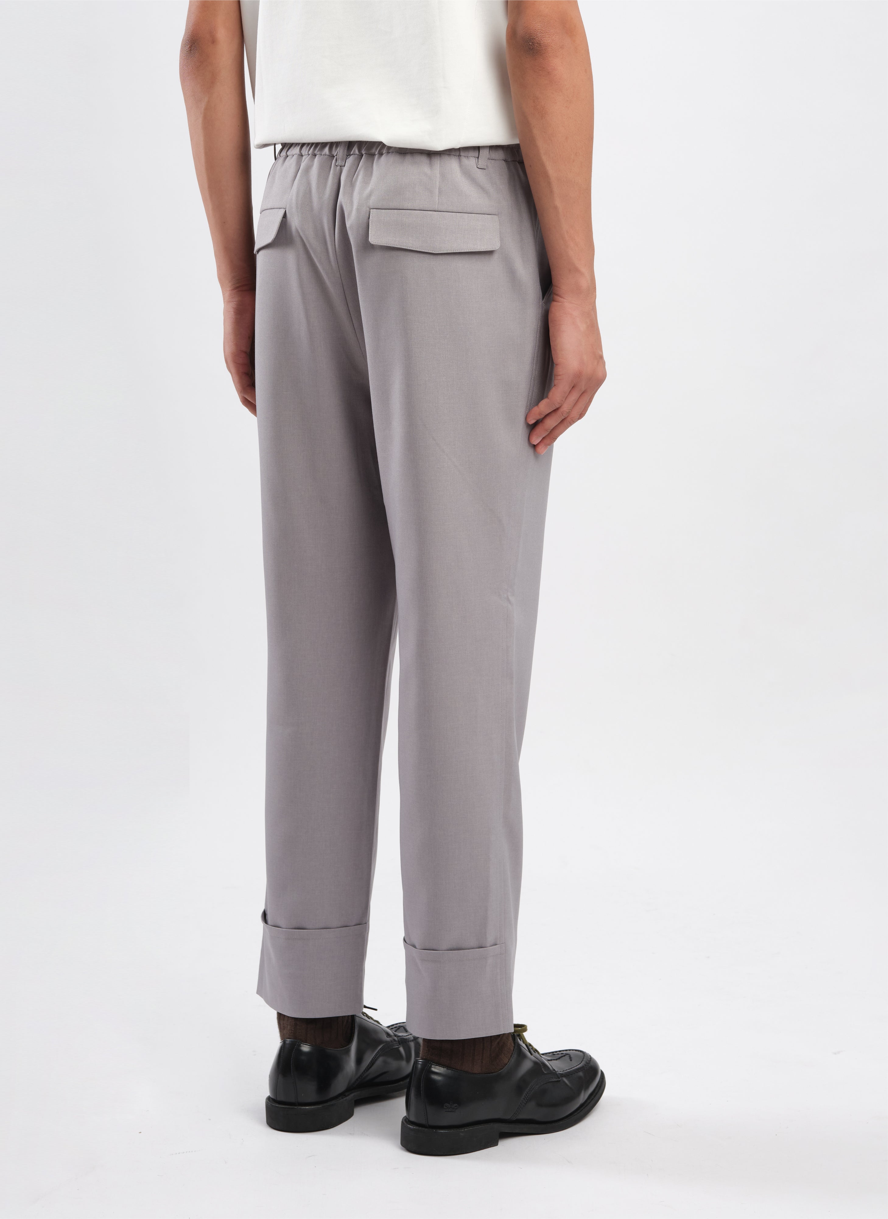 Polyester Regular Length Tapered Pants for Women (Size 14) - Comfortable Office Work & Casual Wear Pants