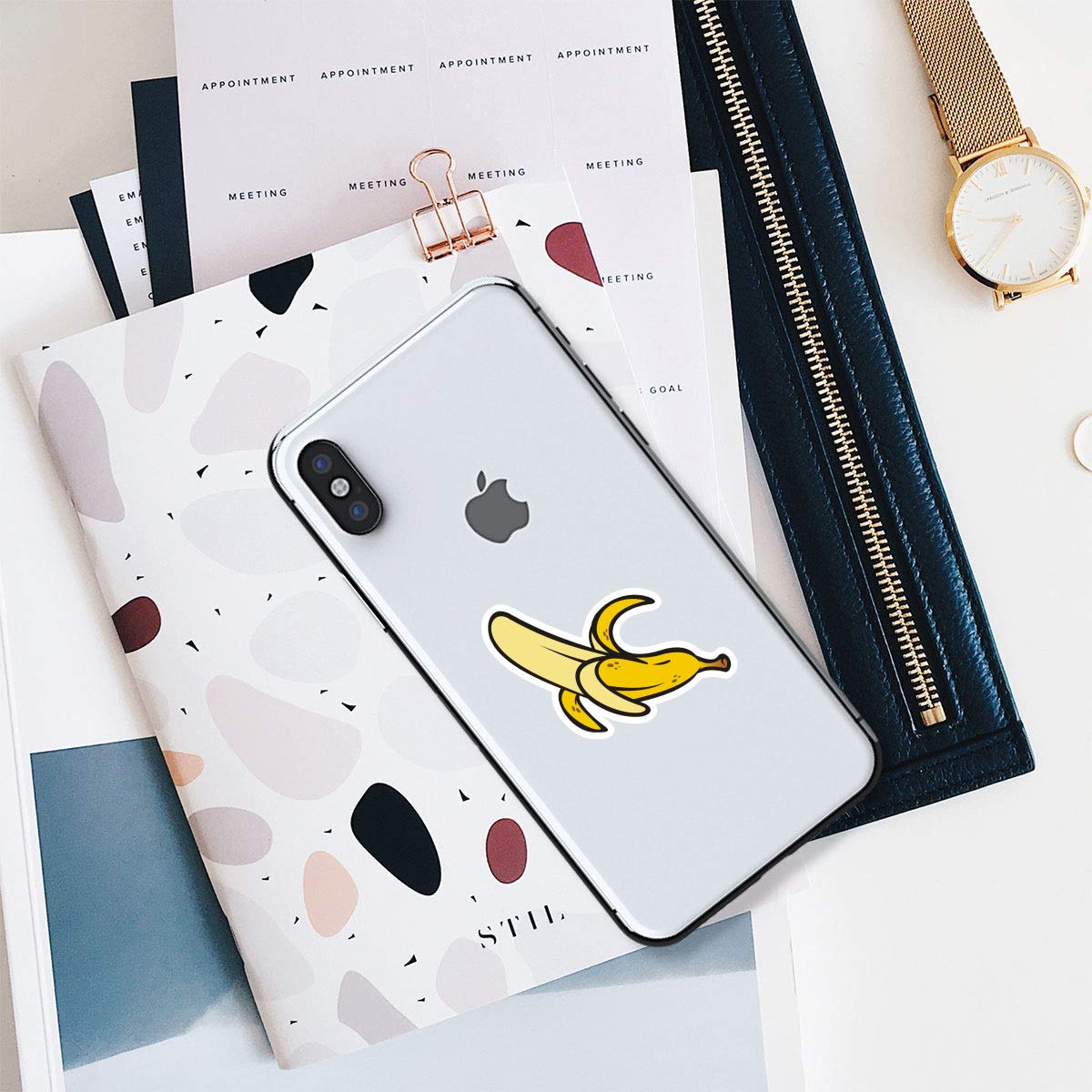 Premium Banana Sticker Set - 3 Pack (2.5