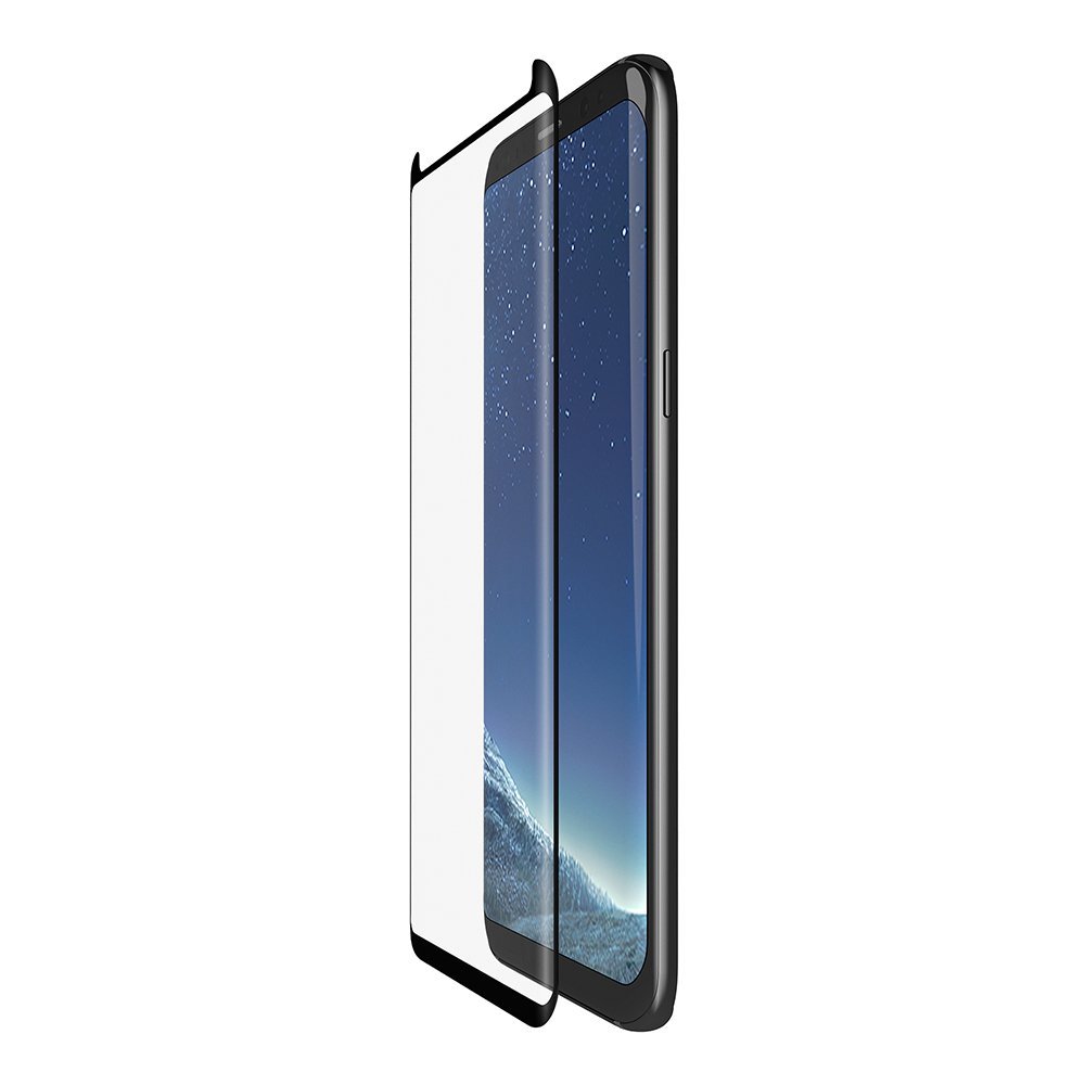 Belkin ScreenForce Tempered Glass Screen Protector for Samsung Galaxy S8+ - Edge to Edge Coverage, Anti-Scratch, Bubble-Free Installation - Perfect for Daily Protection & Gaming