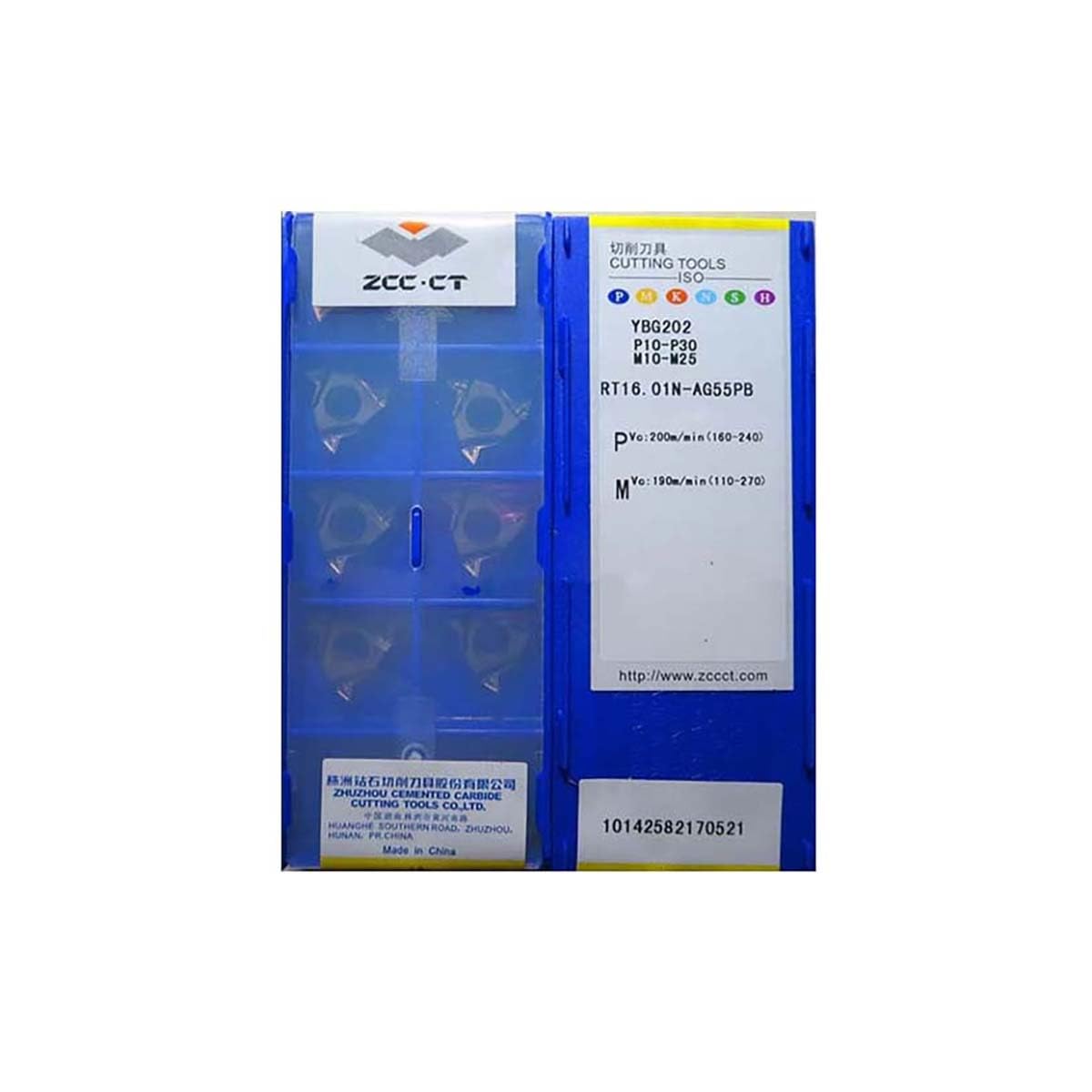 Original ZCC CT RT16.01N-AG55 Carbide Turning Insert - High Precision Lathe Cutting Tool for Metalworking, CNC Machining & Industrial Manufacturing