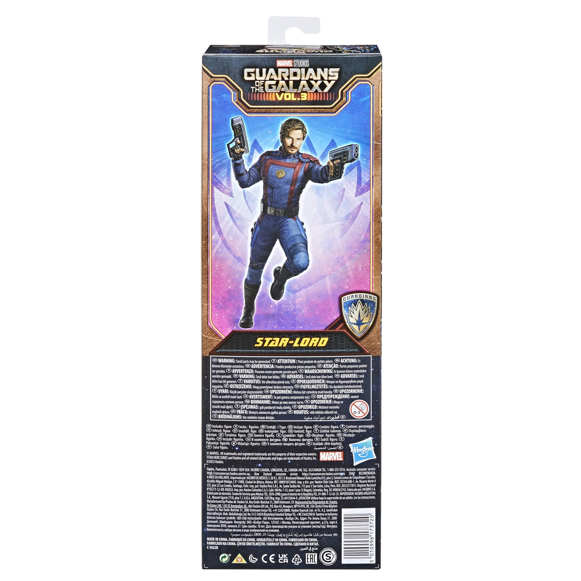Marvel Guardians of The Galaxy Vol.3 Titan Hero Series Star-Lord 11-Inch Action Figure - Superhero Toy Gift for Boys & Girls Ages 4+ - Collectible Role Play Toy for Kids Birthday & Christmas Gifts