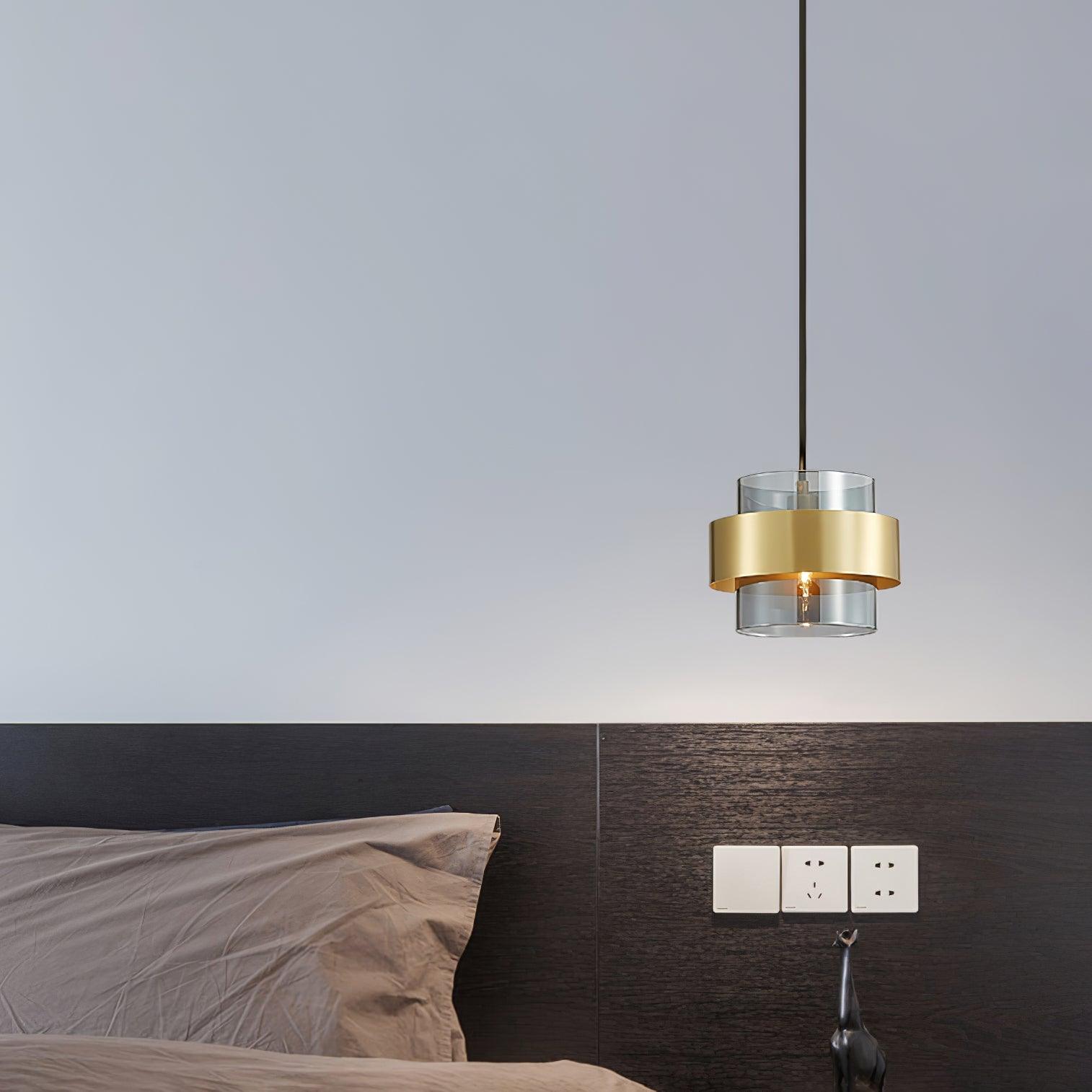 Modern Cylinder Down Pendant Light - Adjustable Hanging Lamp for Kitchen Island, Dining Room & Bedroom Lighting - Industrial Style Ceiling Fixture