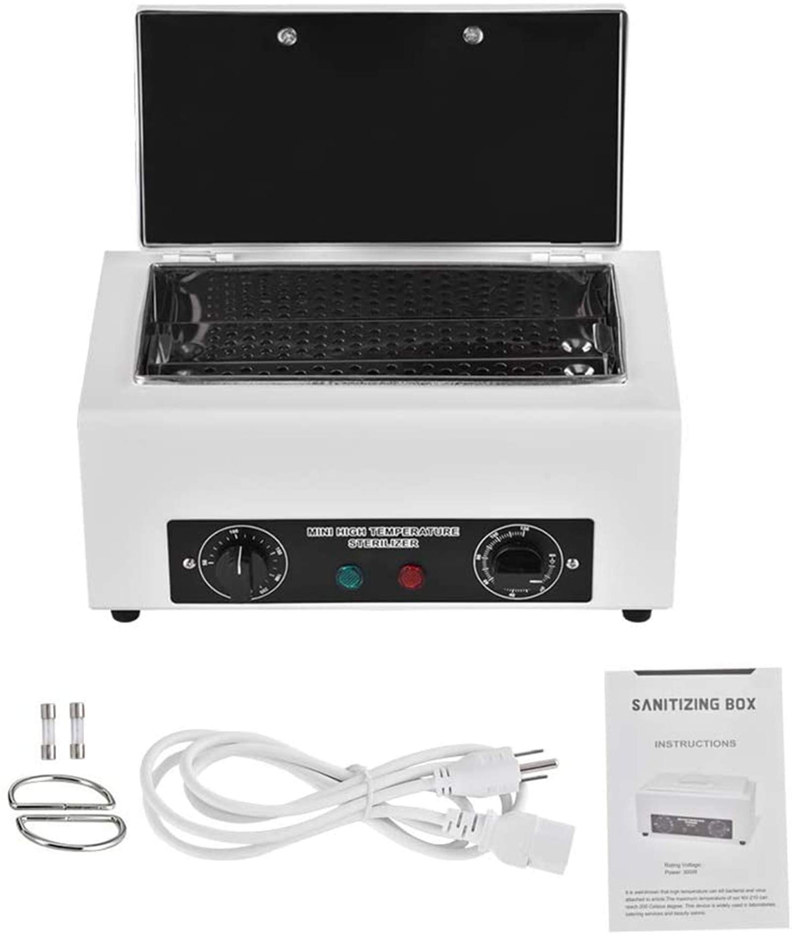 300W UV Sterilizer Box with Timer - Professional Nail & Beauty Tool Disinfection for Salon, Spa, and Home Use | Sanitizes Metal Tools, Manicure & Pedicure Equipment | Perfect for Hair Accessories, Nail Files, and Beauty Implements