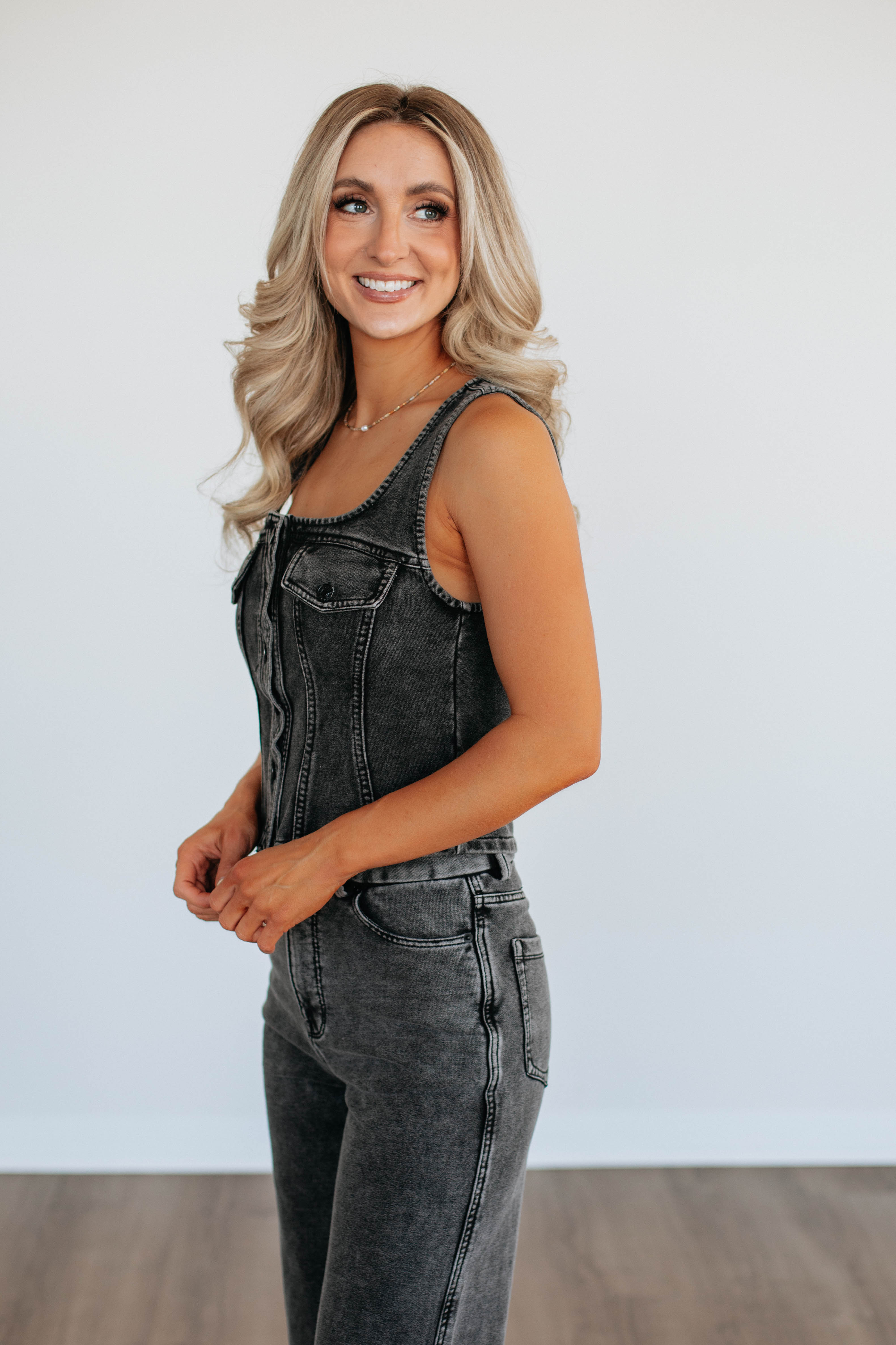 Felipa Denim Vest for Women - Stylish Distressed Denim Jacket with Front Pockets | Perfect for Casual Outfits, Layering, and Streetwear Fashion