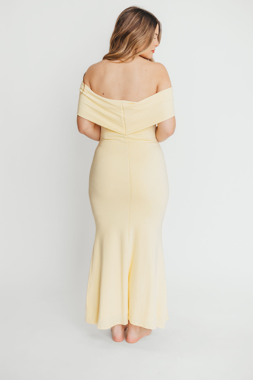 Monroe Maxi Dress in Butter Yellow - Bump Friendly Maternity Dress for Women | Flowy Summer Dress for Pregnancy, Beach, Vacation & Special Occasions