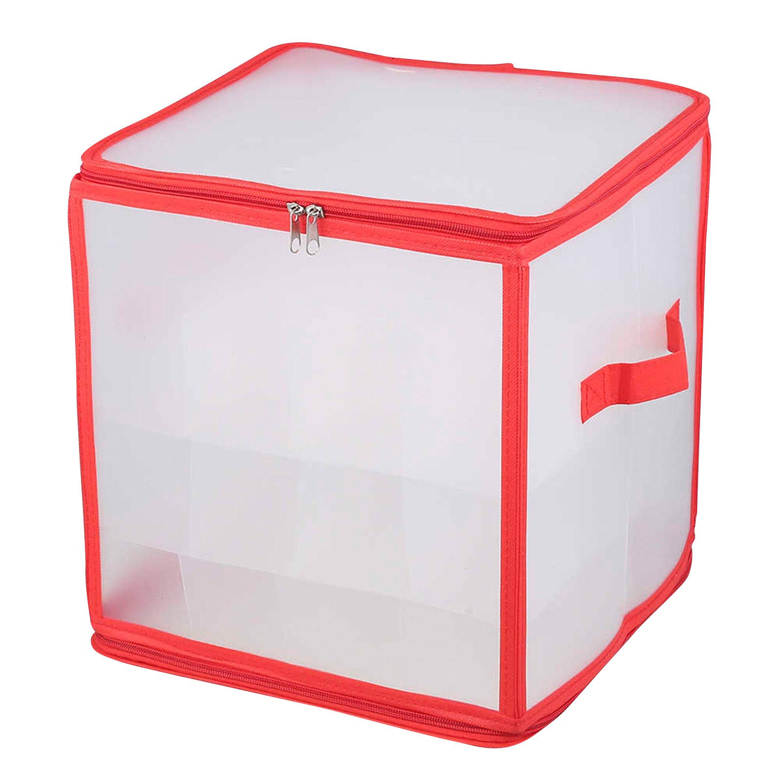 Christmas Ornament Storage Box - 64 Capacity Bauble Organizer Bag for Tree Decorations | Holiday Home Organization & Manga Collectibles Storage