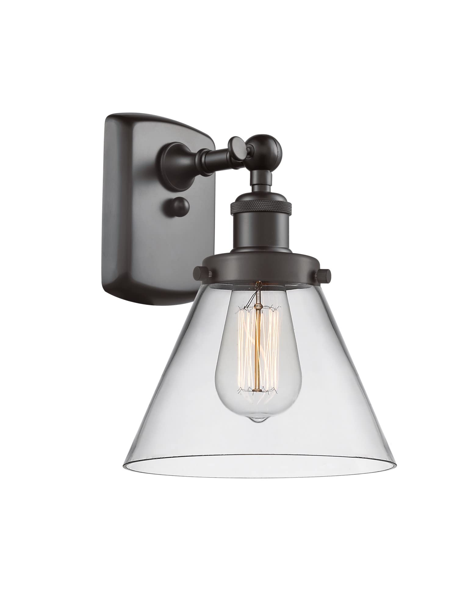 Ballston Collection Bronze/Dark Finish Transitional One Light Wall Sconce - Elegant Lighting for Bedroom, Hallway & Entryway Decor